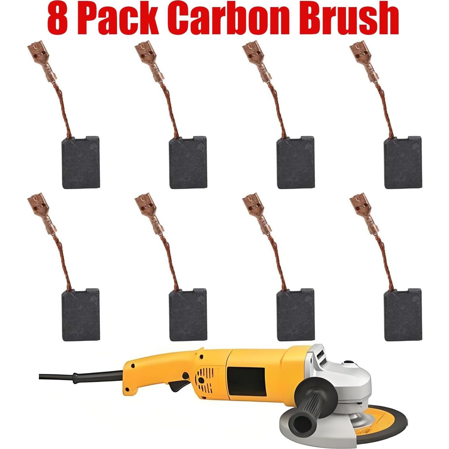 Paquete de 8 Cepillos de Carbón DongJinK para Amoladora DW840