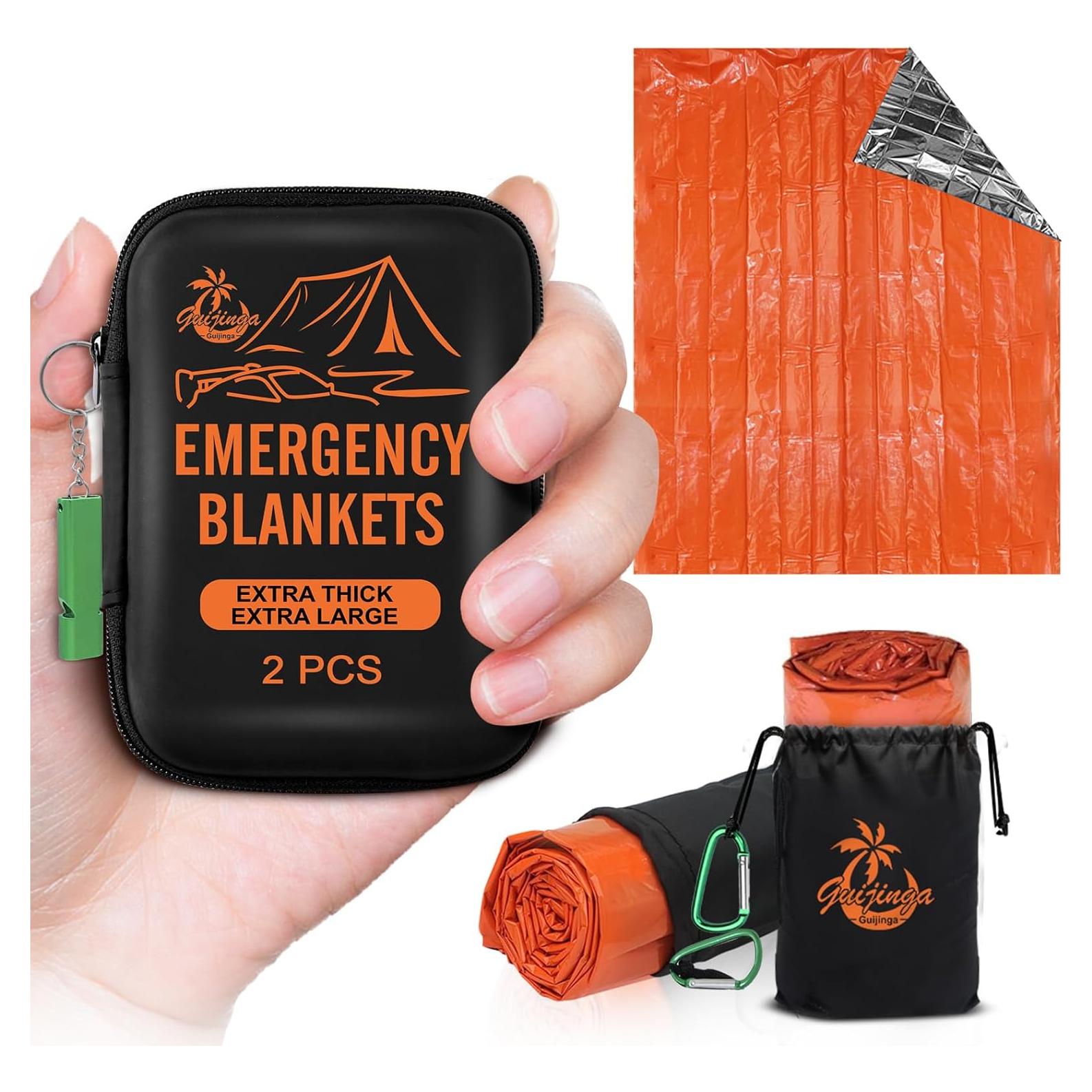 Mantitas de Emergencia Guijinga 210x160 cm Paquete de 2