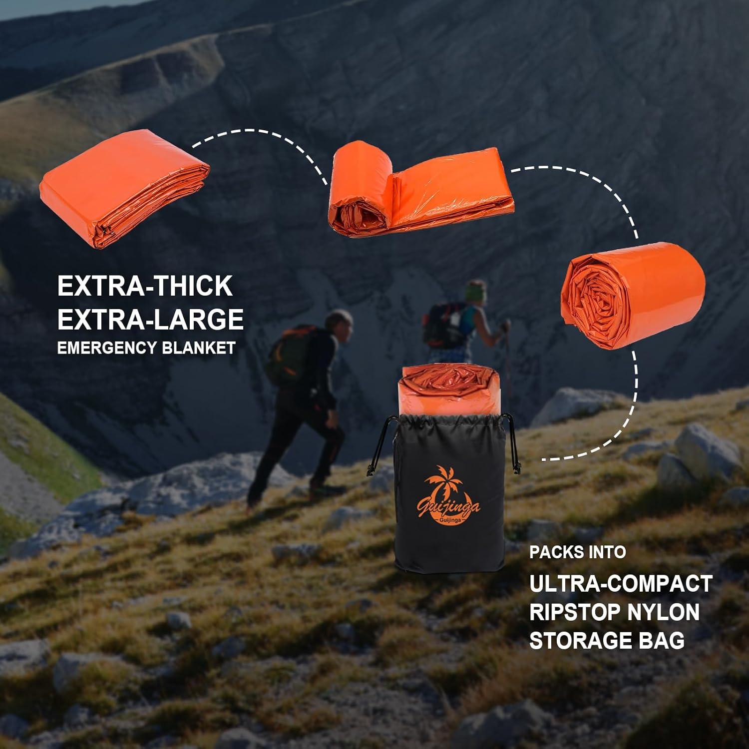 Mantitas de Emergencia Guijinga 210x160 cm Paquete de 2