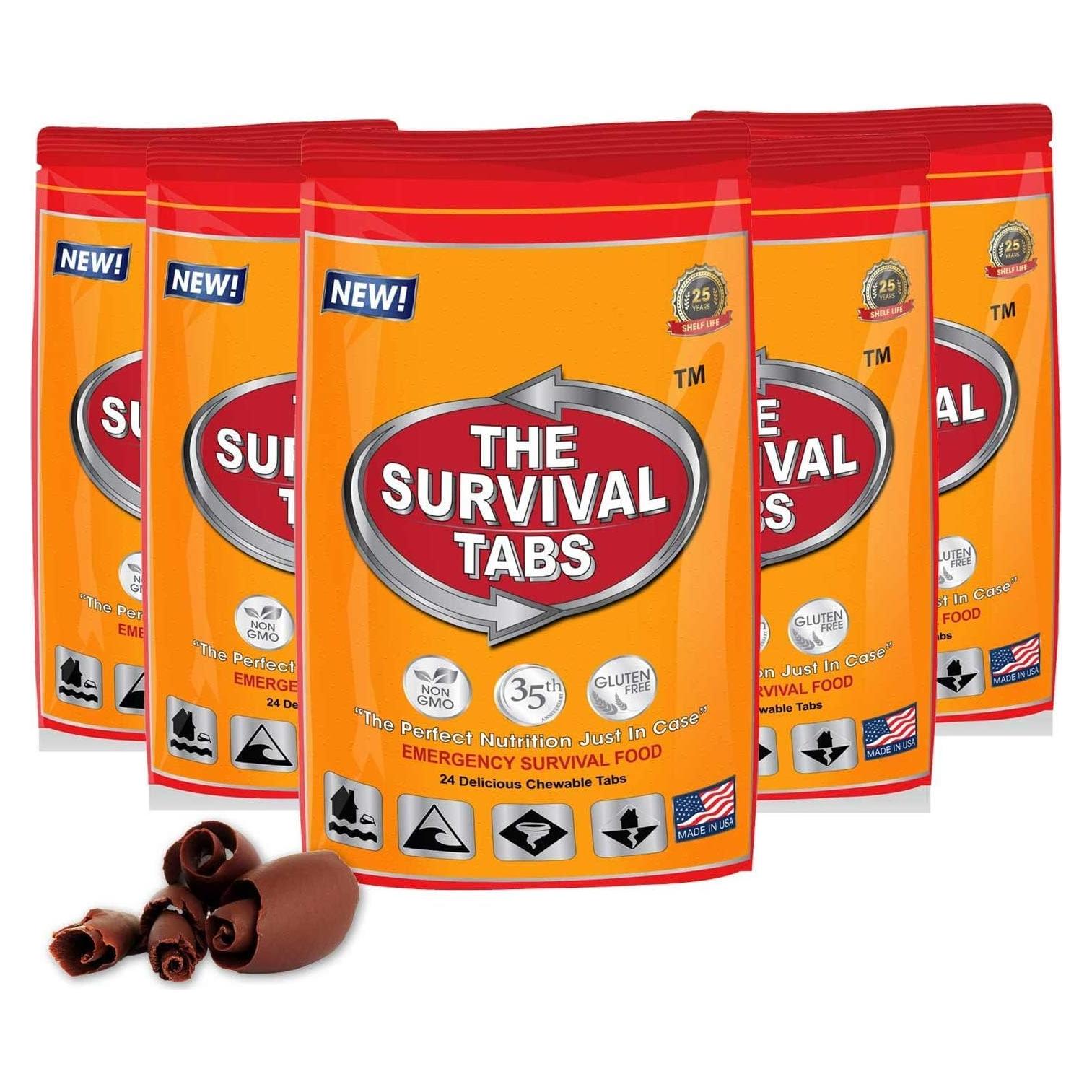 Alimentos de Emergencia - Tabletitas de Supervivencia Chocolate 120 Unidades