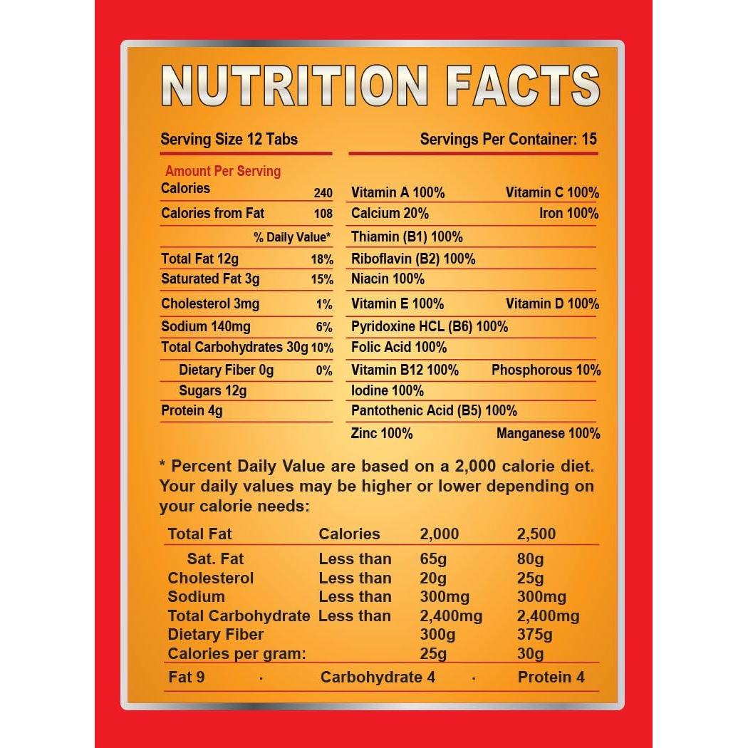 Alimentos de Emergencia - Tabletitas de Supervivencia Chocolate 120 Unidades