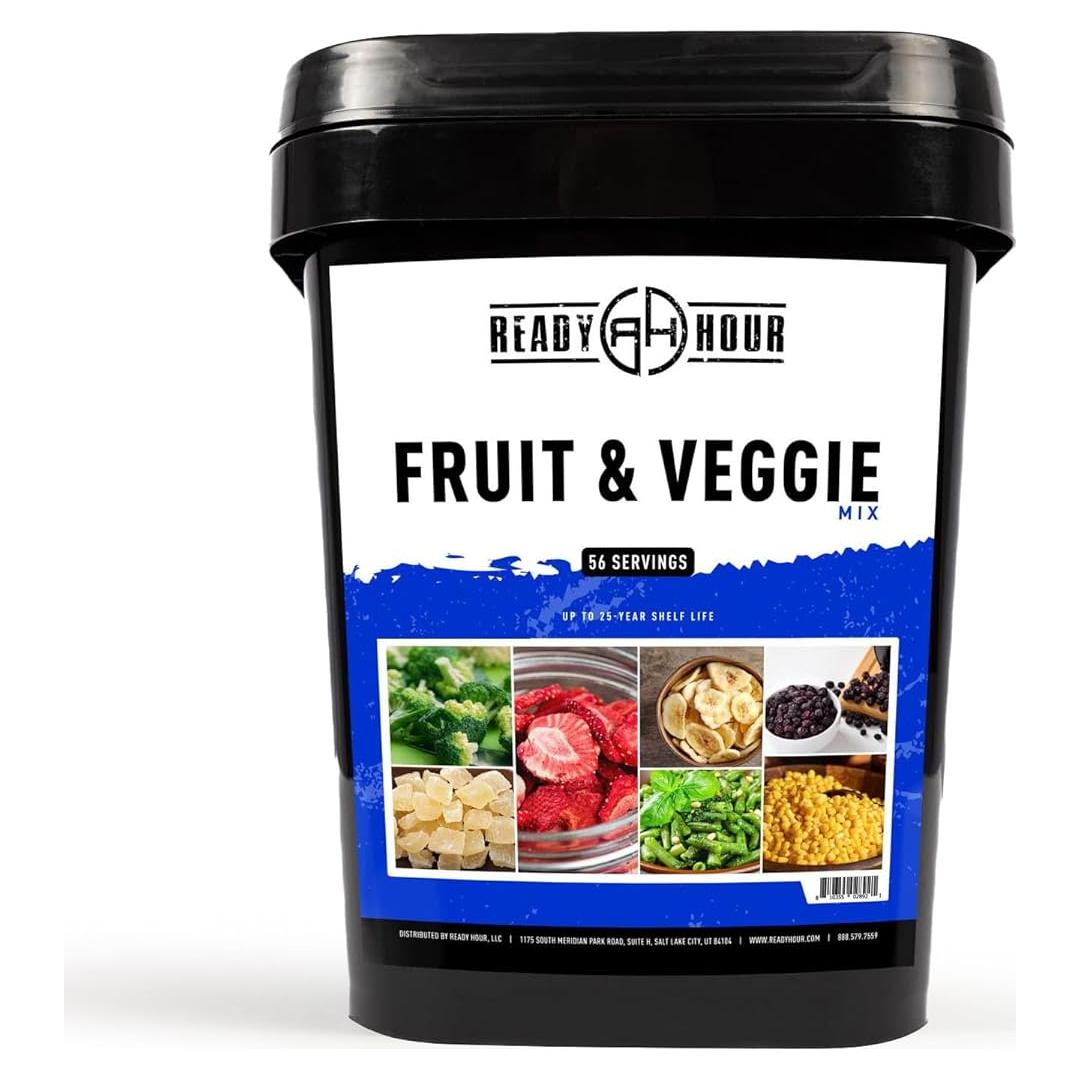 Comida Deshidratada Hora Lista - 56 Porciones Frutas y Verduras