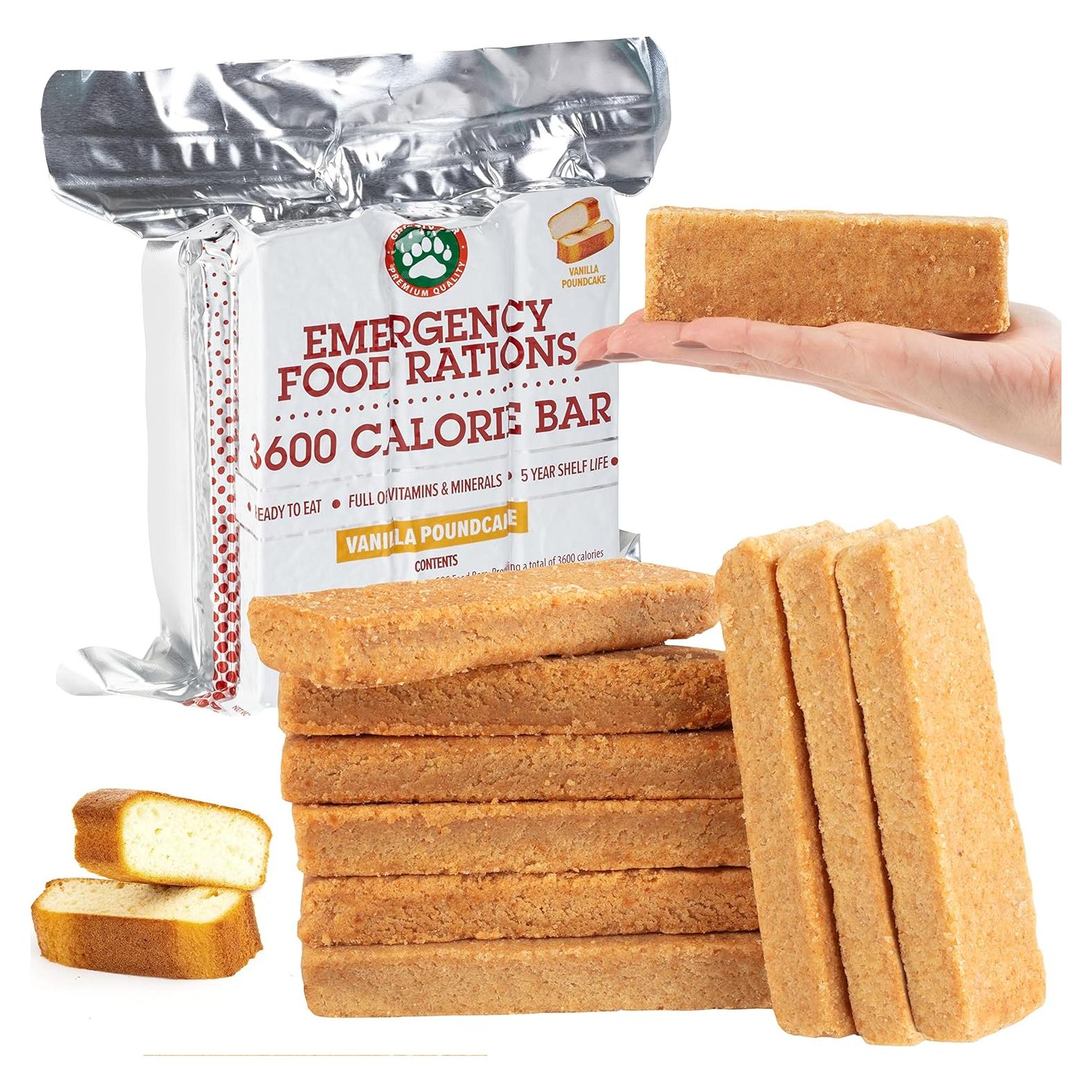 Raciones de Comida de Emergencia Grizzly Gear 3600 Calorías