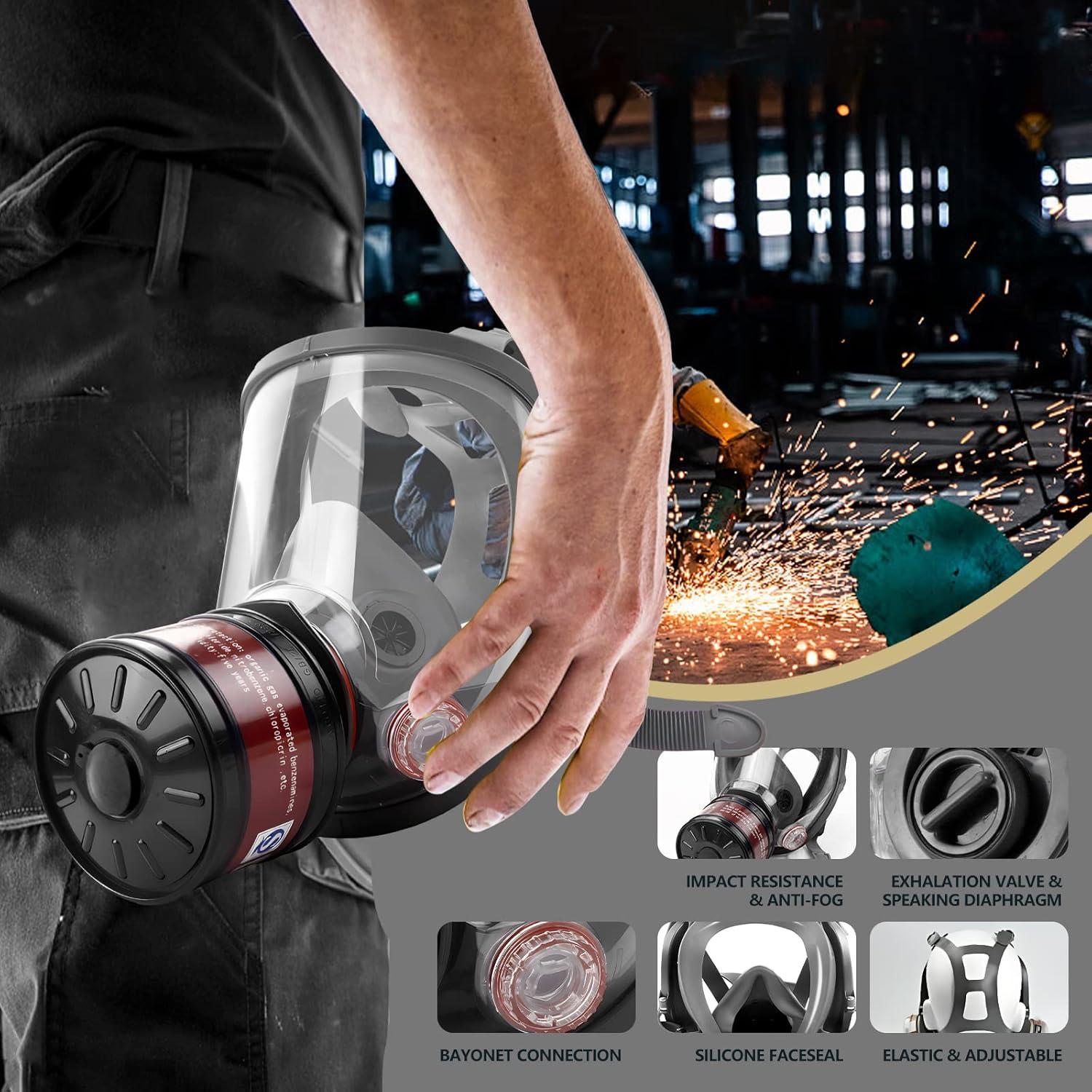 Máscaras de Gas de Silicona para Supervivencia Nuclear - Paquete de 2