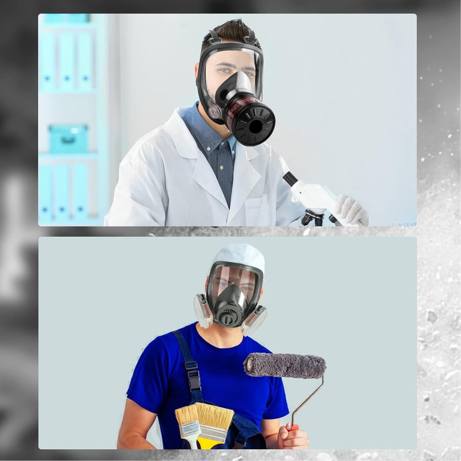 Máscaras de Gas de Silicona para Supervivencia Nuclear - Paquete de 2