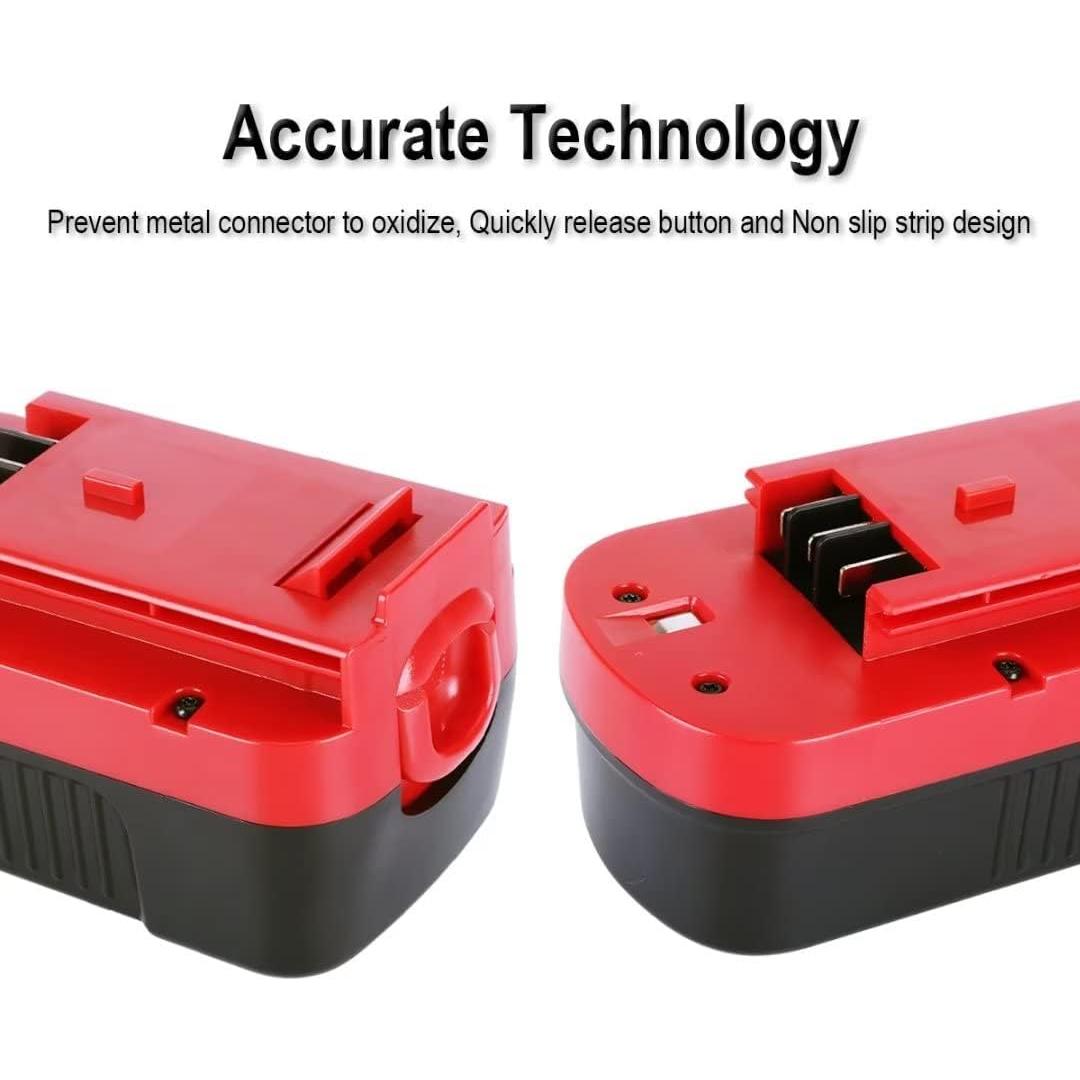 Baterías Biswaye 2-Pack 3.8Ah 18V Ni-CD para Black & Decker