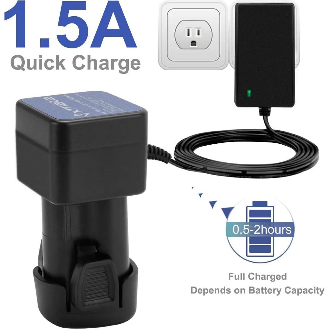 Cargador de Batería Li-Ion 12V Exmate Compatible Black+Decker