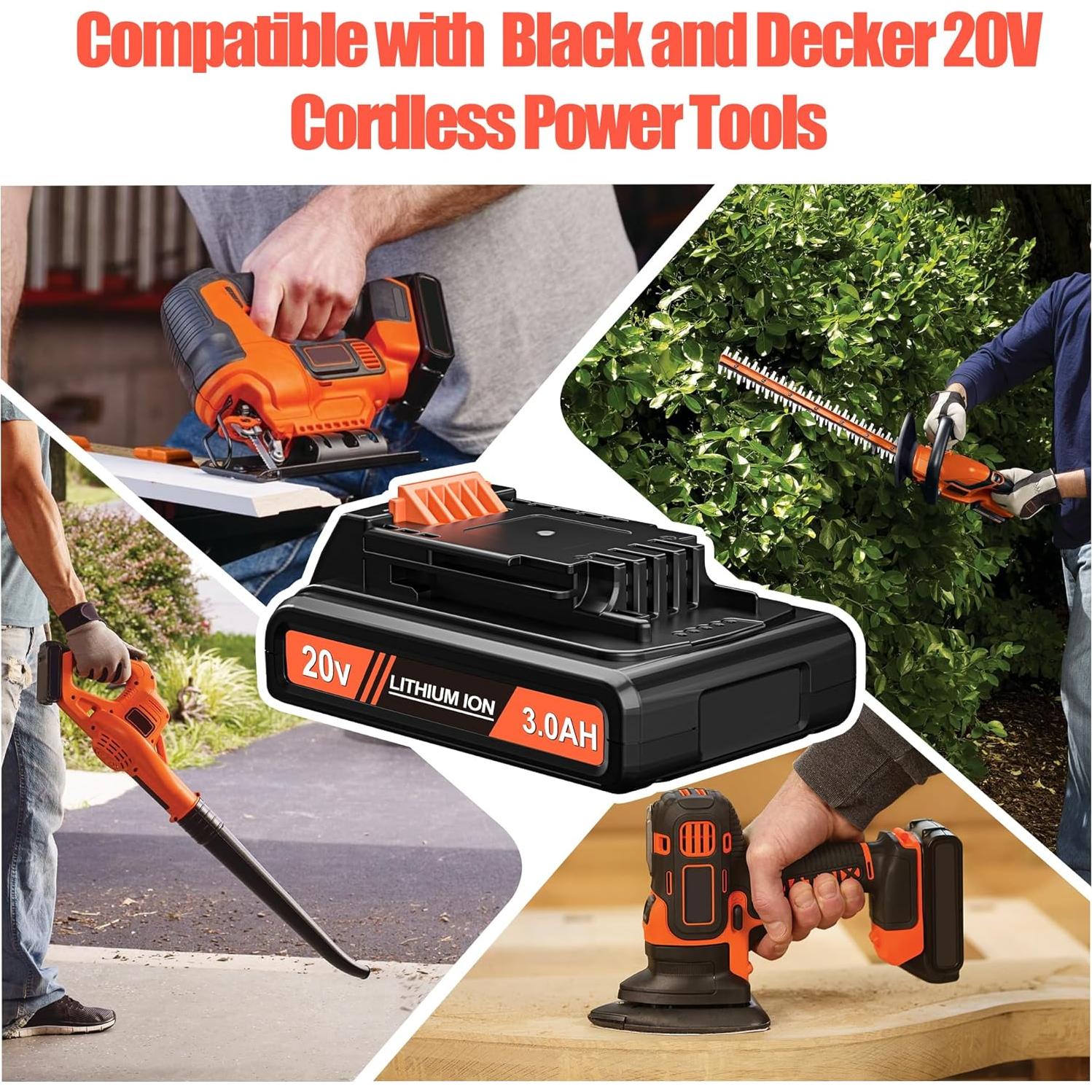 Batería de Litio 3000mAh 20V PEYESTEN para Black and Decker