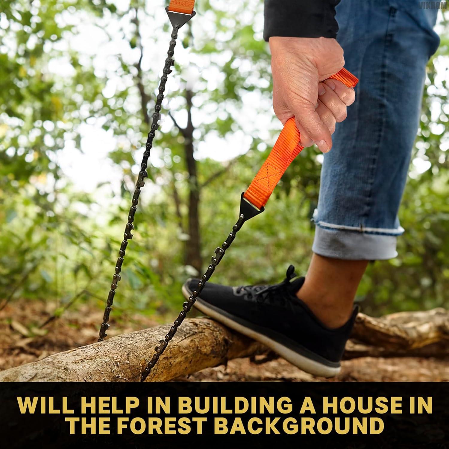 Sierra de Cuerda VIKROM 63.5 cm Plegable para Ramas de Árbol