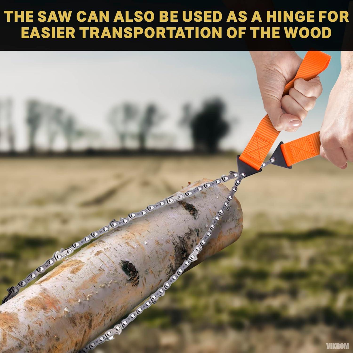 Sierra de Cuerda VIKROM 63.5 cm Plegable para Ramas de Árbol