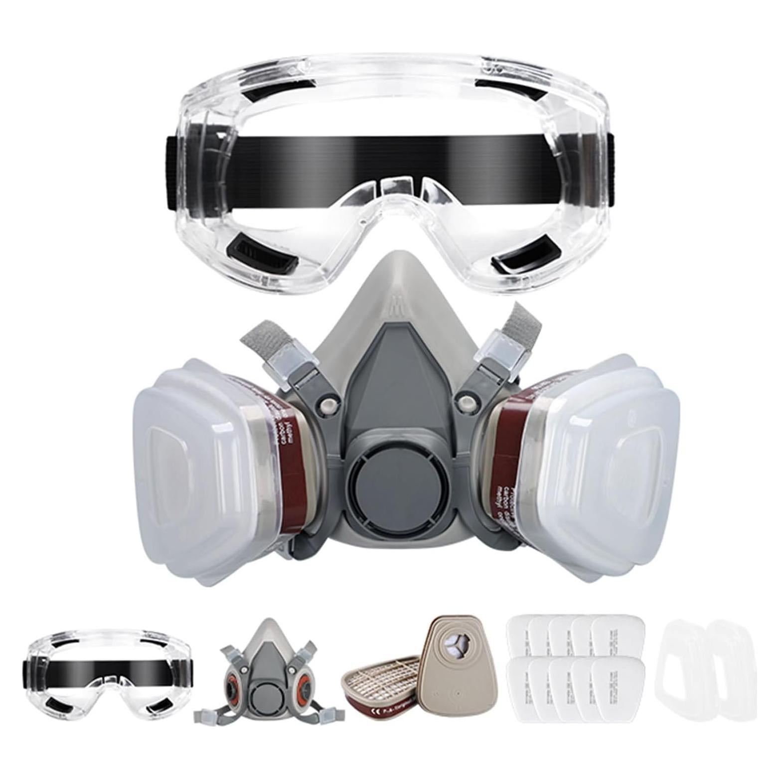 Máscara de Gas de Media Cara con Filtro Carbón Activado 40mm