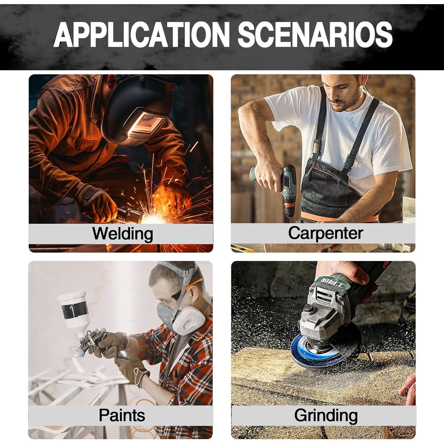 Máscara de Gas de Media Cara con Filtro Carbón Activado 40mm