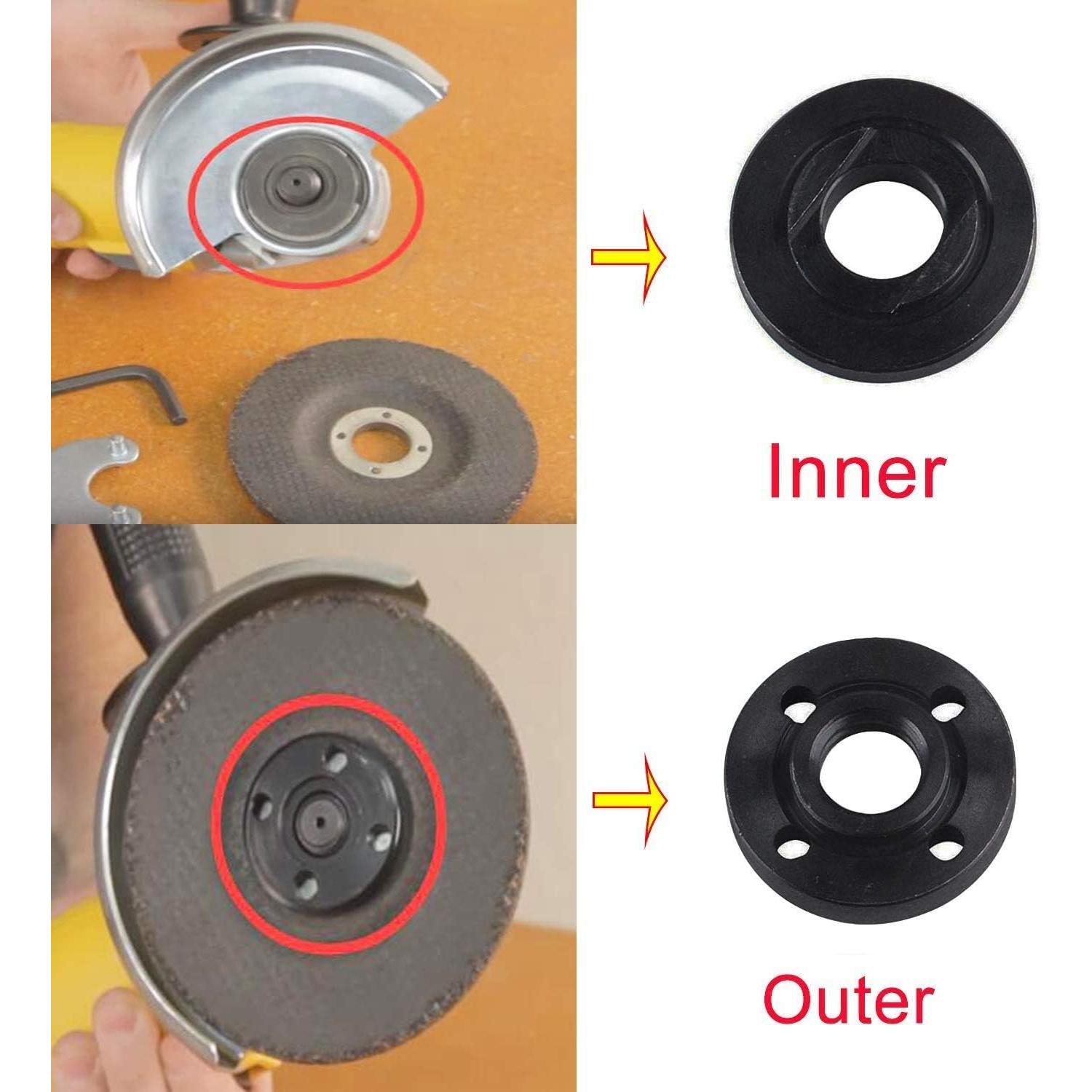 Conjunto de 2 Tuercas de Brida Metal Thaekuns para Amoladora