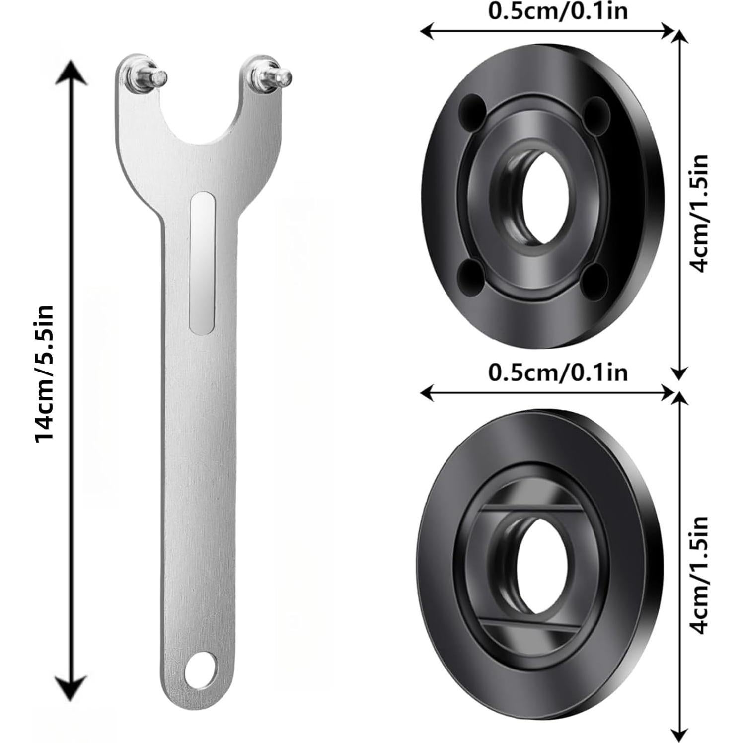 Kit de Llave de Tuerca para Amoladora Direvcdro 11 Piezas