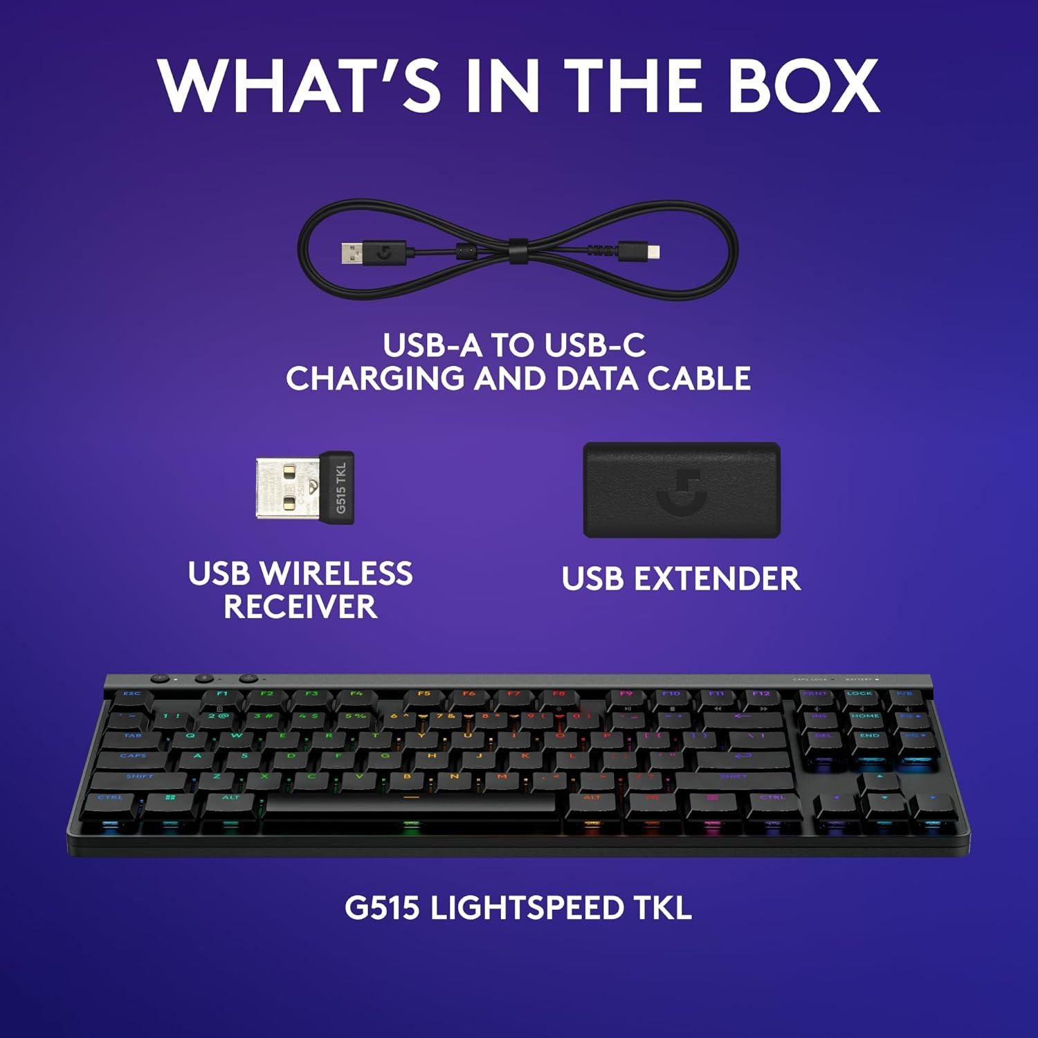 Teclado Inalámbrico Logitech G515 TKL RGB Mecánico