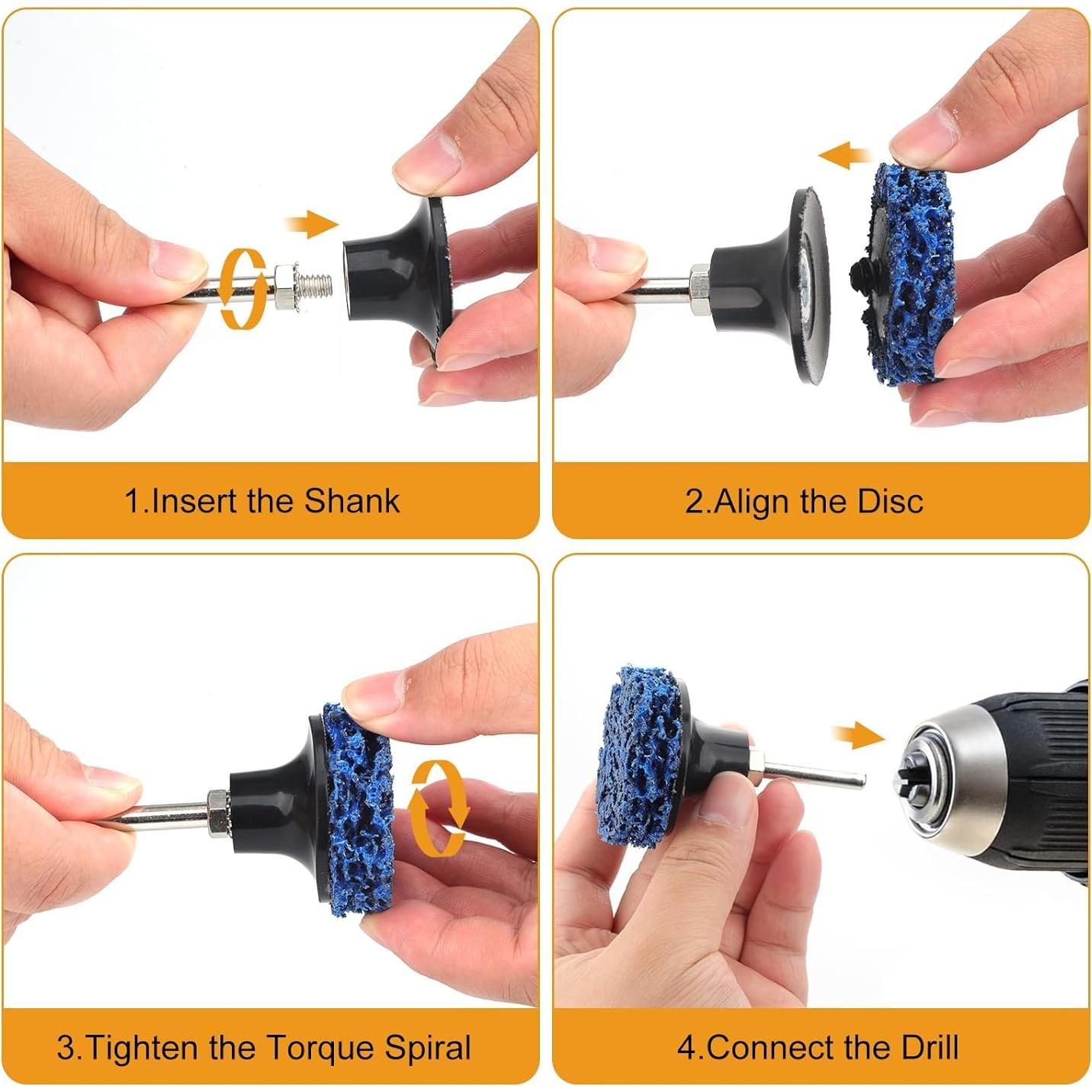 Discos de Lijado SUNJOYCO 30 PCS 5.08 cm Cambio Rápido