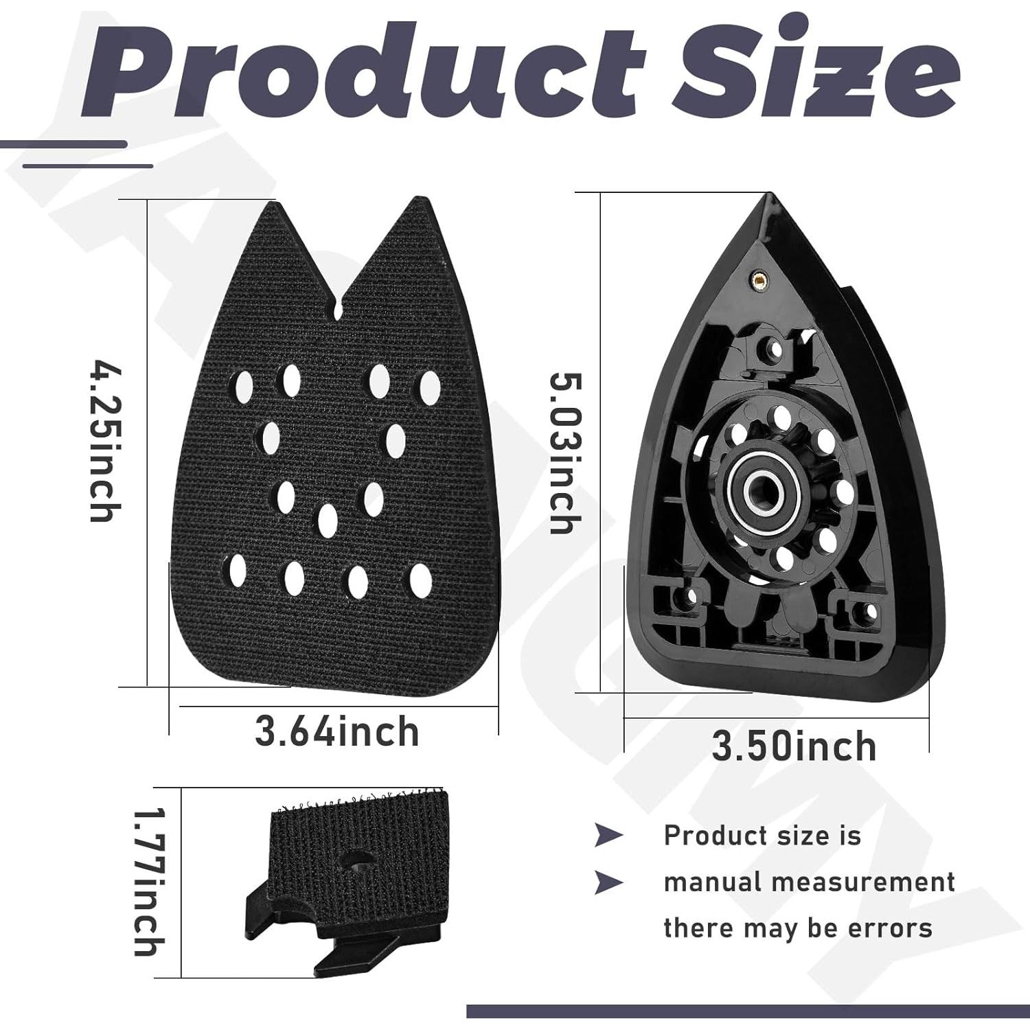 Conjunto de Placa de Lijadora YAQINGMY 2 Unidades Compatible B&D