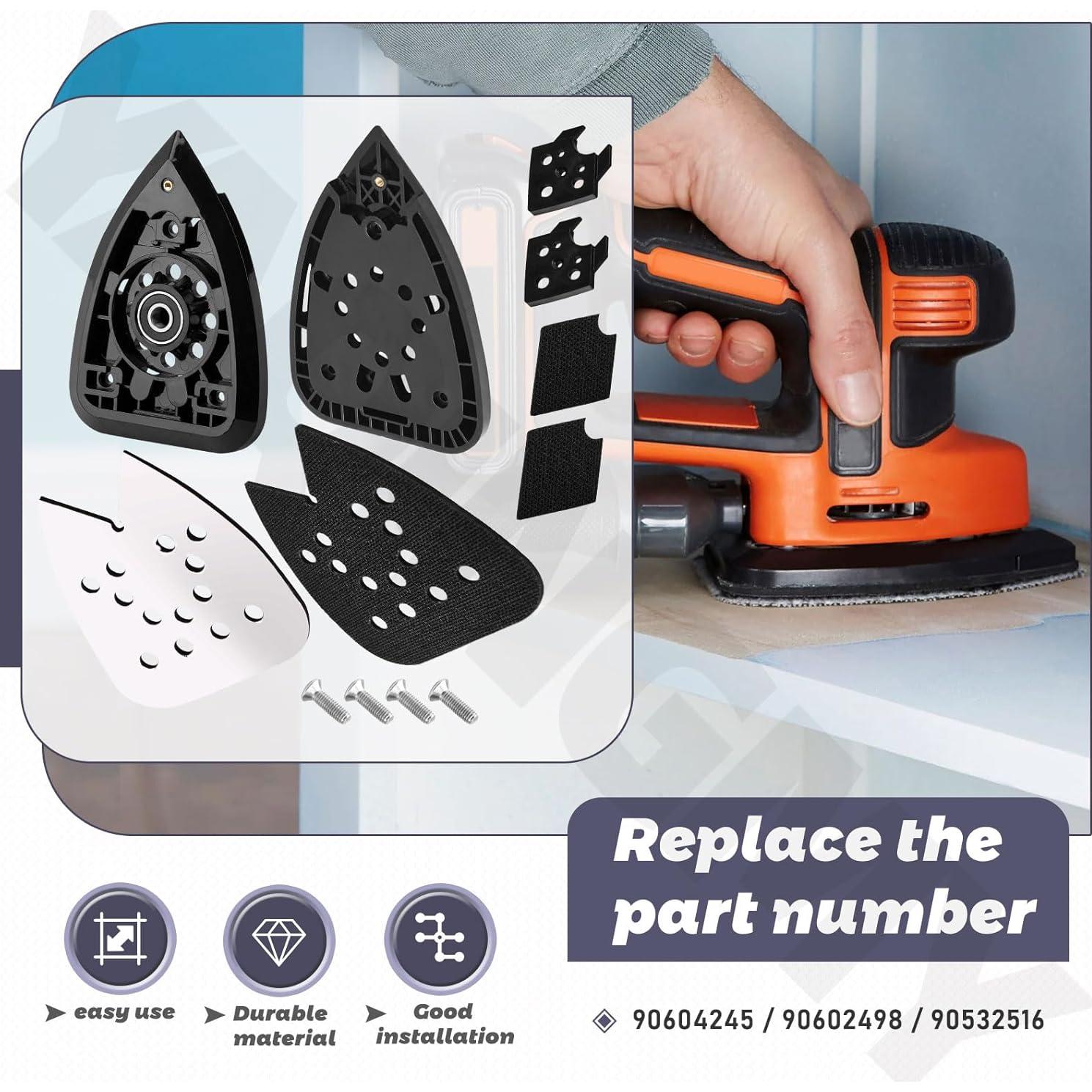 Conjunto de Placa de Lijadora YAQINGMY 2 Unidades Compatible B&D