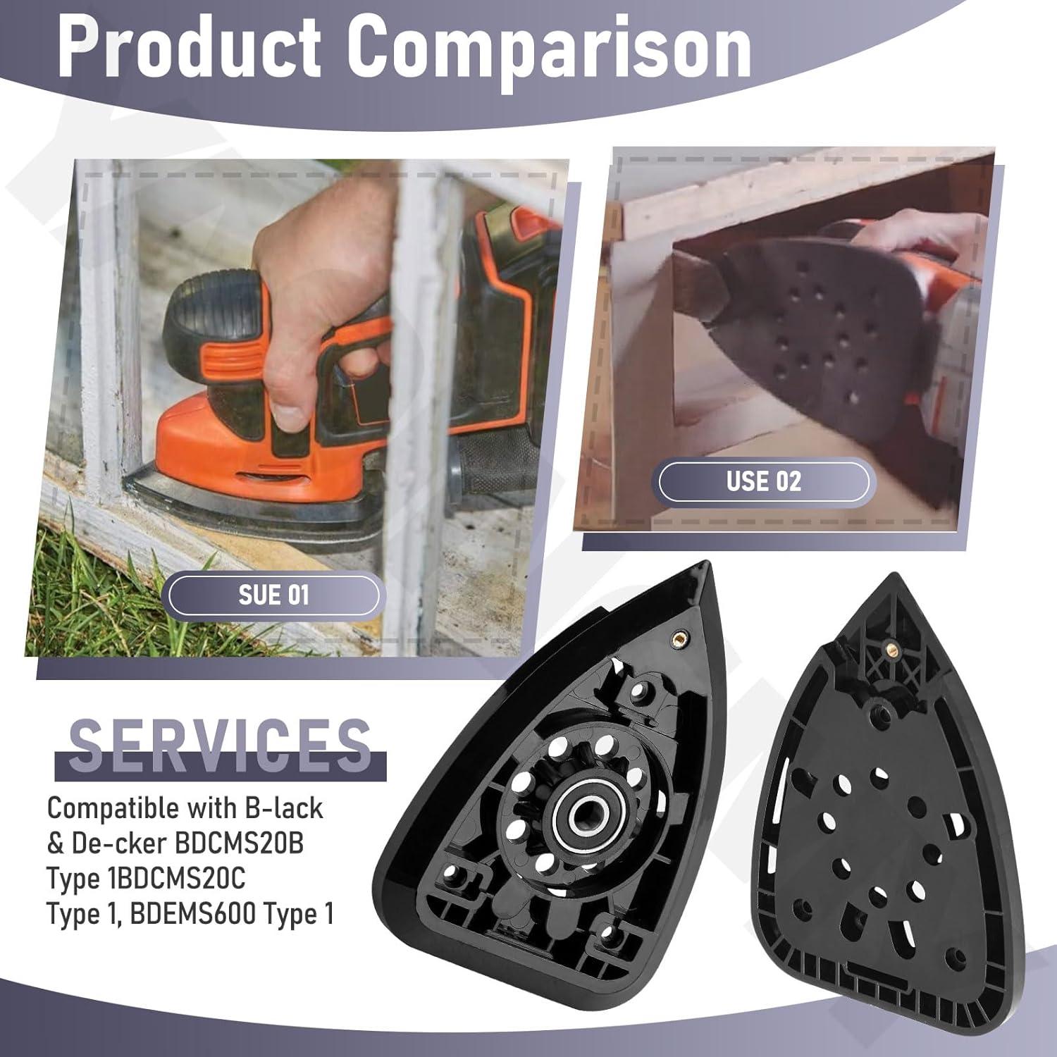 Conjunto de Placa de Lijadora YAQINGMY 2 Unidades Compatible B&D