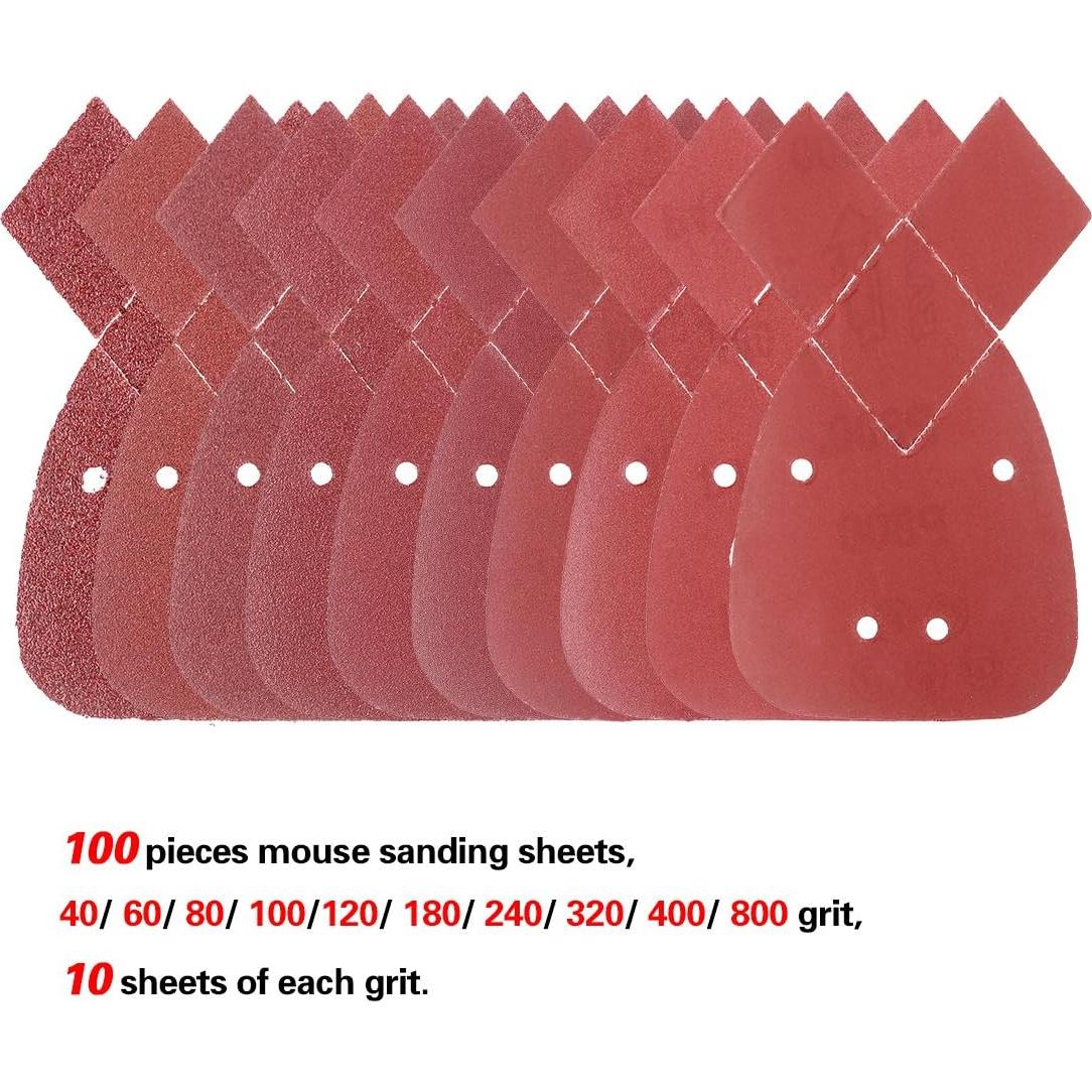Hojas de Lijado Detallado Swpeet 100 Pcs 10 Granos 40-800