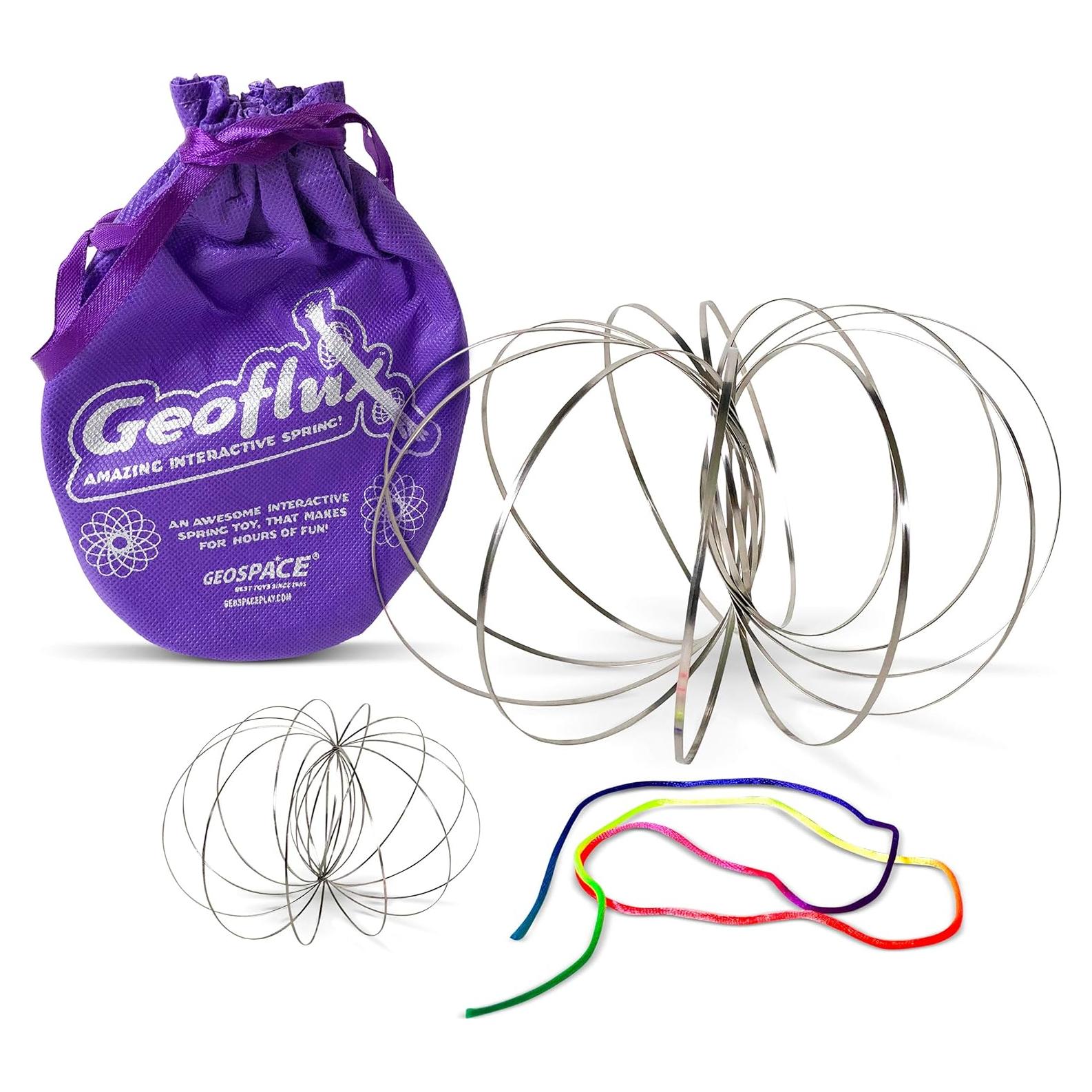 Escultura Cinética GeoFlux Original Dúo 1 Grande + 1 Dedo