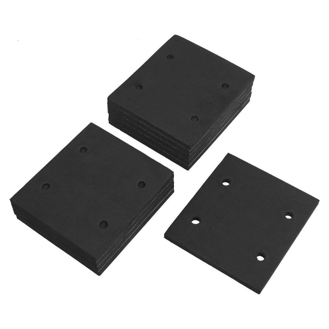 Almohadillas de Lijadora Luomorgo 10 Pcs Espuma Negra 11x10cm