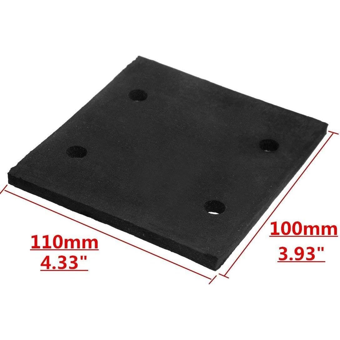 Almohadillas de Lijadora Luomorgo 10 Pcs Espuma Negra 11x10cm