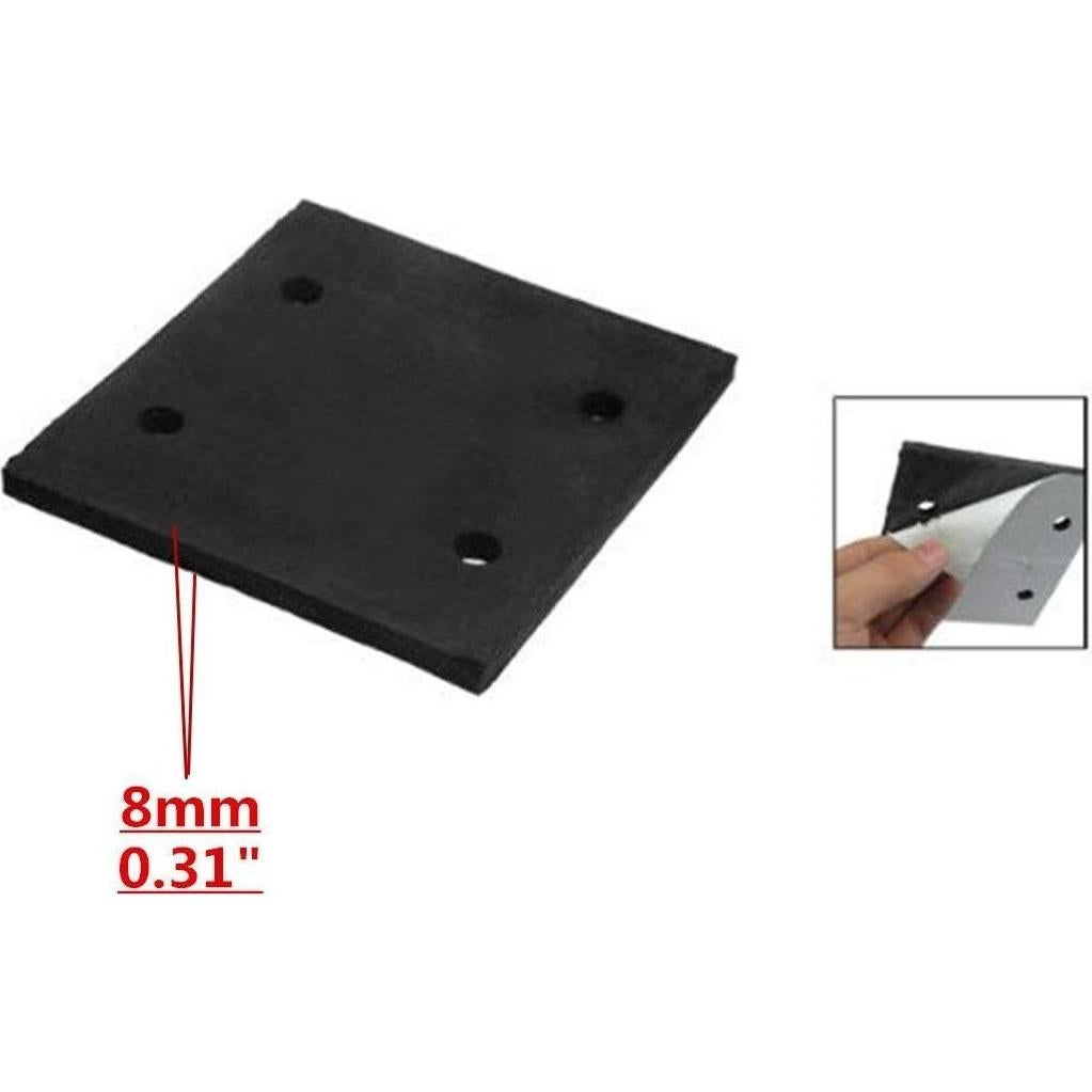 Almohadillas de Lijadora Luomorgo 10 Pcs Espuma Negra 11x10cm