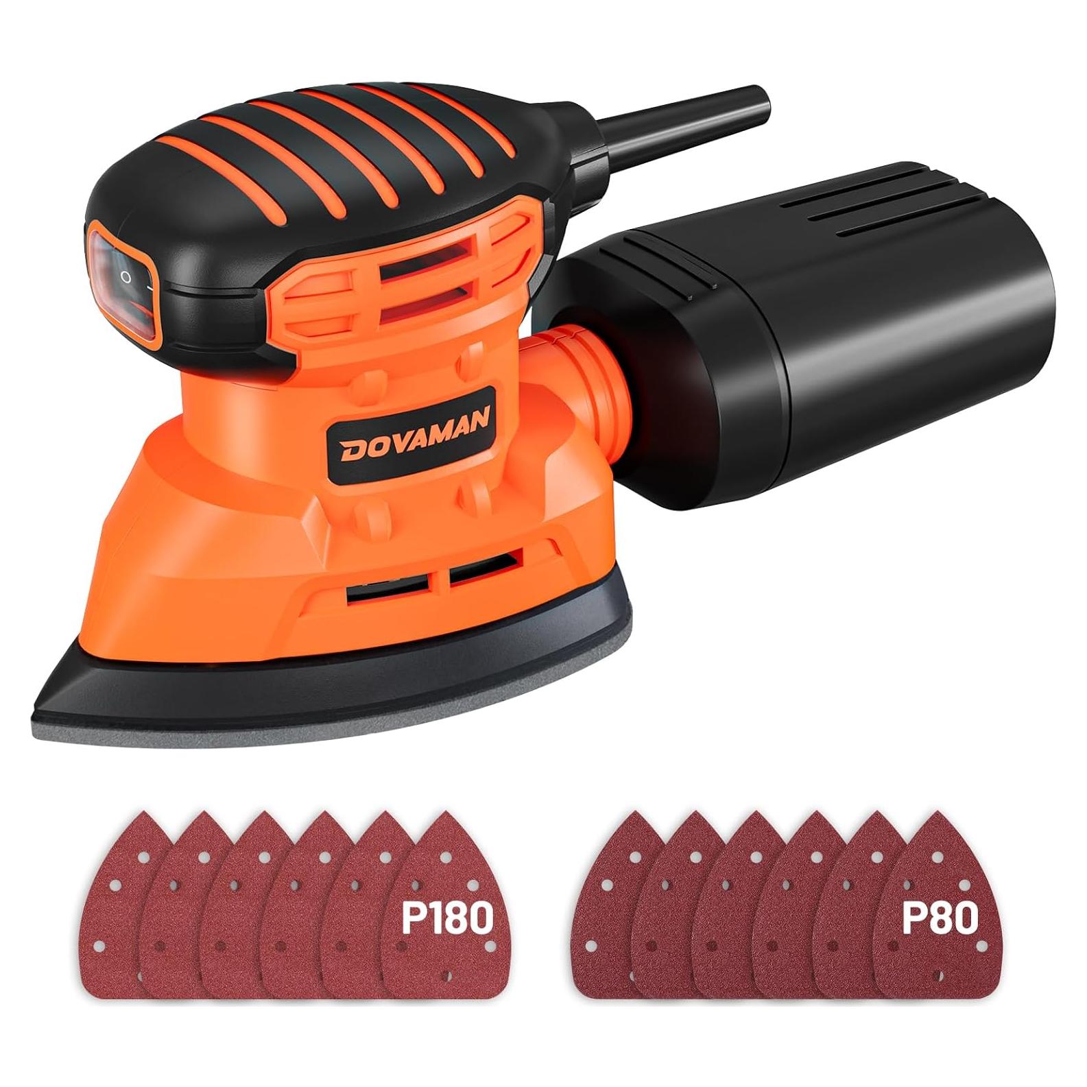 Lijadora Detallada DOVAMAN DLS03A 130W 12000RPM con 12 Papeles