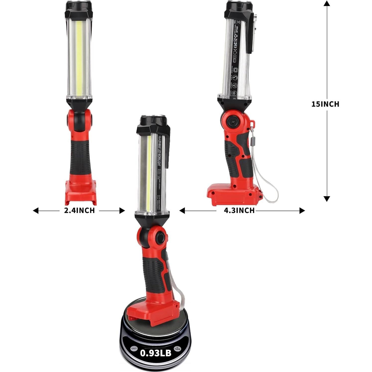 Linterna LED Taingwei 2000LM 25W para Batería Craftsman