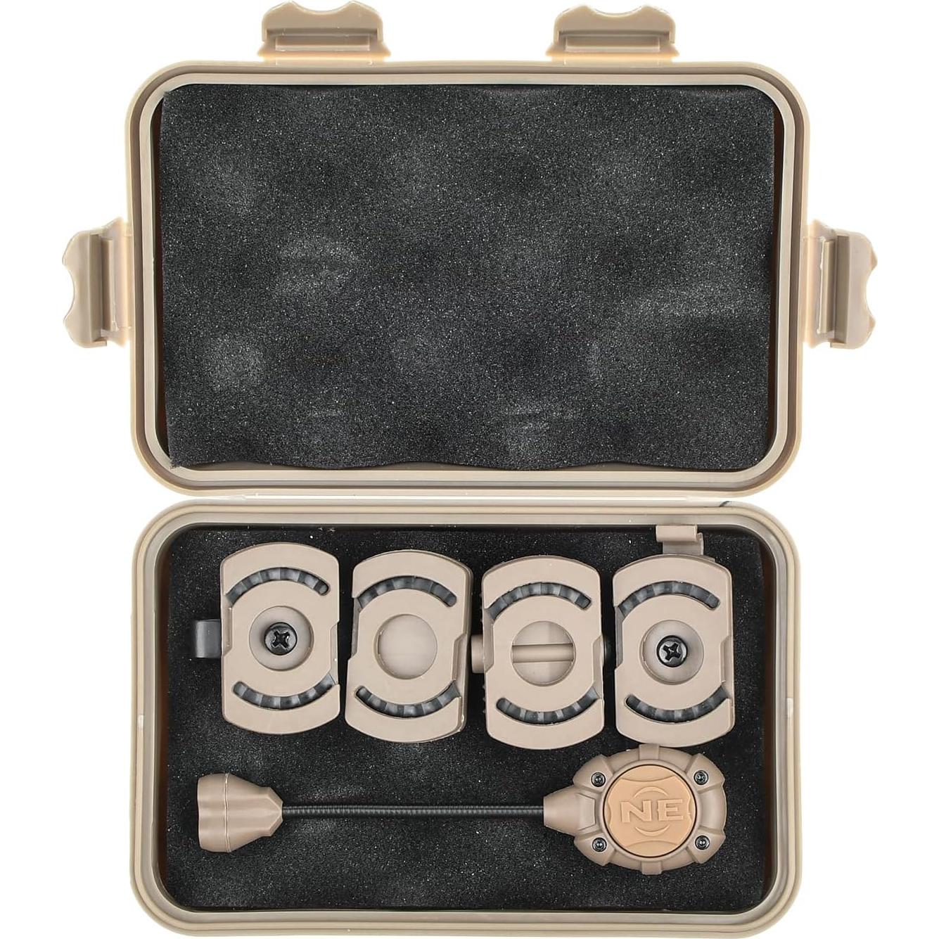 Luz de Casco Táctico Militar NECARL con IR y LED Verde