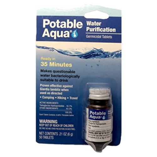 Tabletas Purificadoras de Agua Shield Safety - 50 Unidades