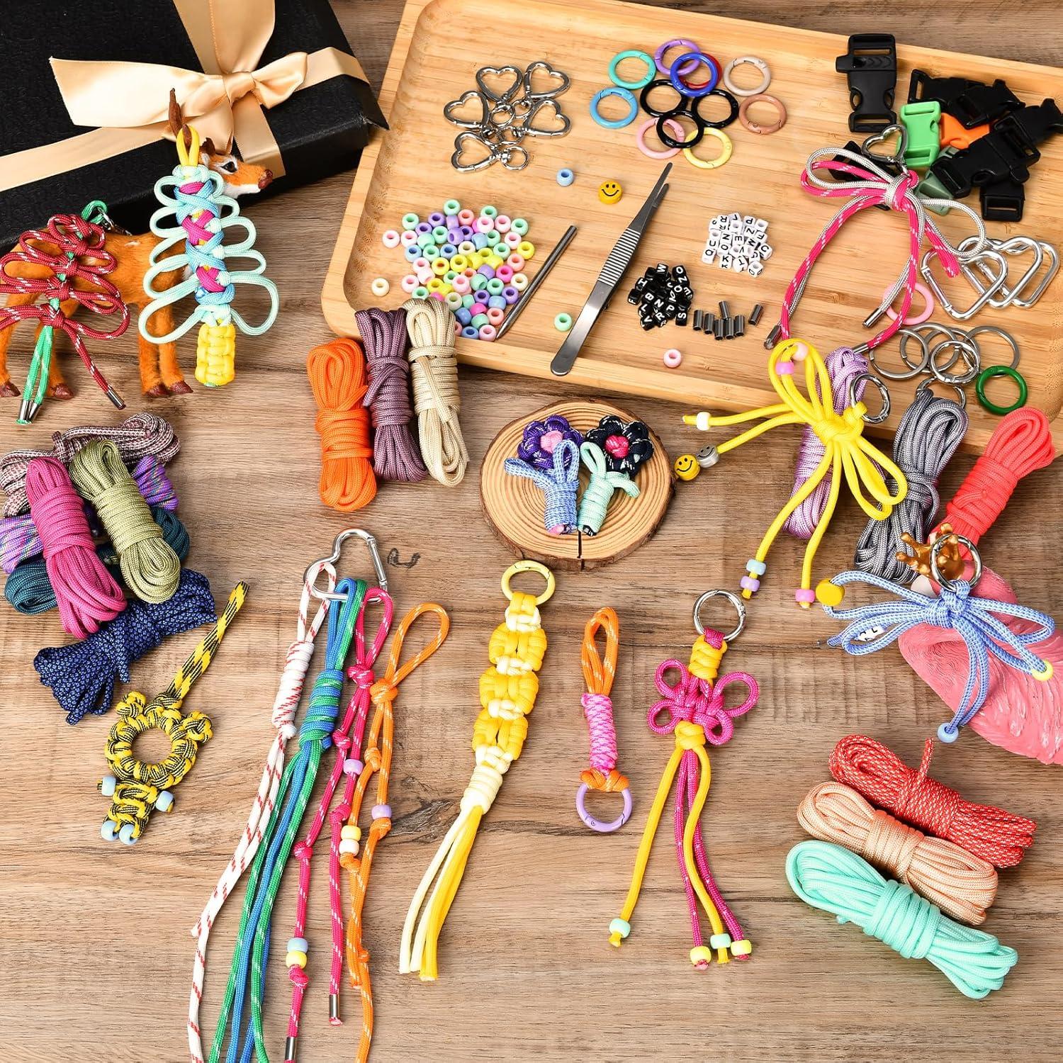 Kit Paracord MONOBIN 50 Colores con 28 Accesorios