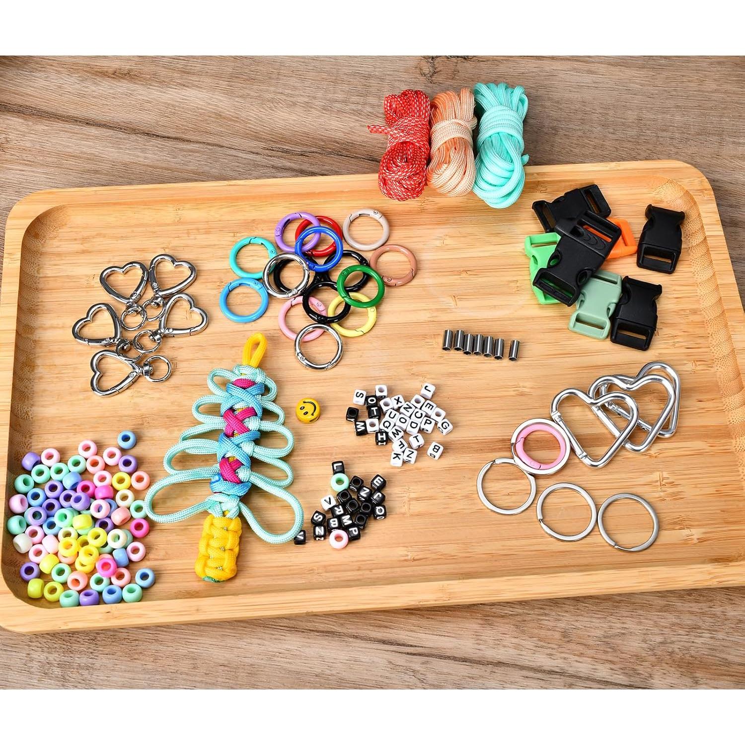 Kit Paracord MONOBIN 50 Colores con 28 Accesorios