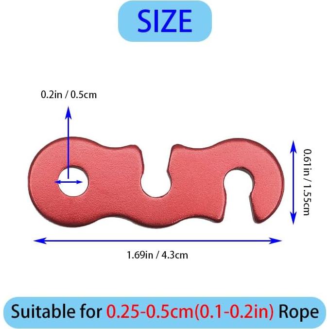 Tensores de Cuerda Kuyafenni de Aluminio - 27 Piezas