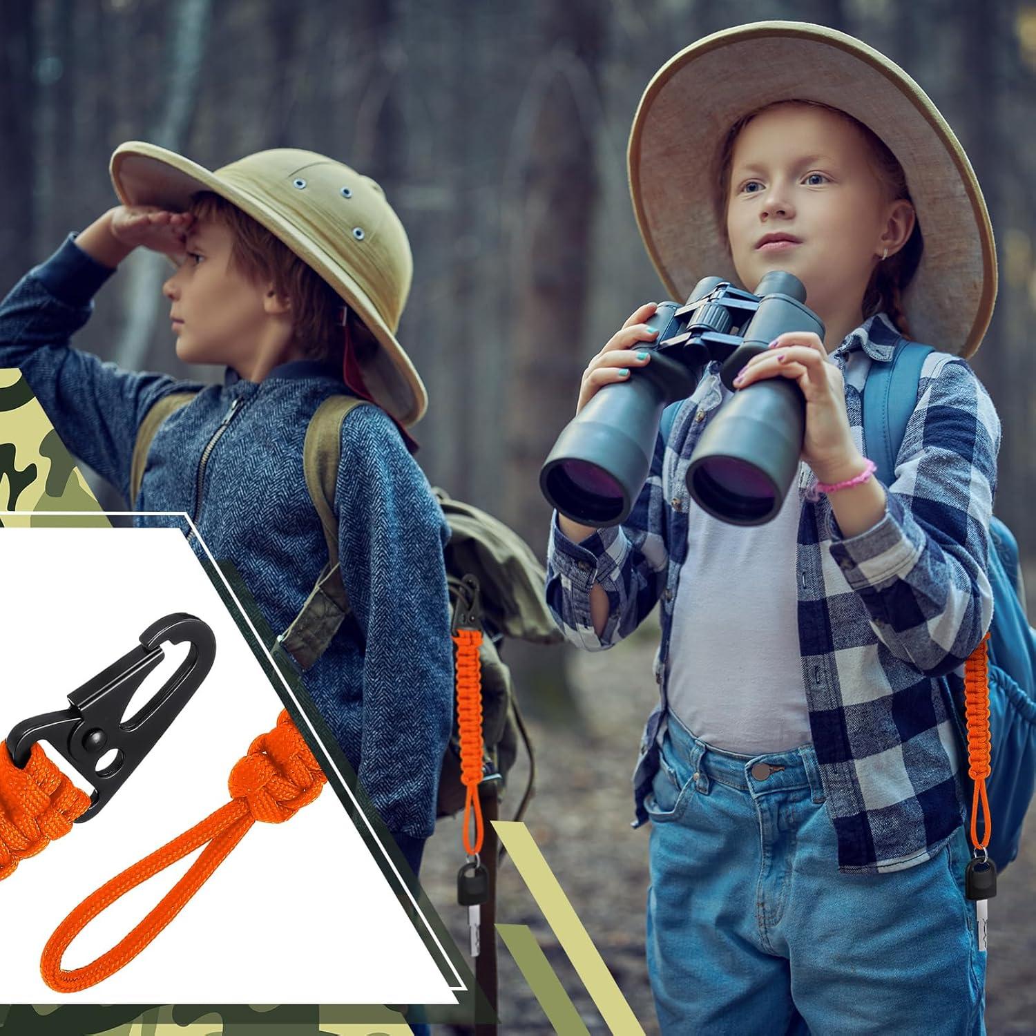 Set de 6 Llavero Paracord 550 Yoojahow Anaranjado 20.1 cm