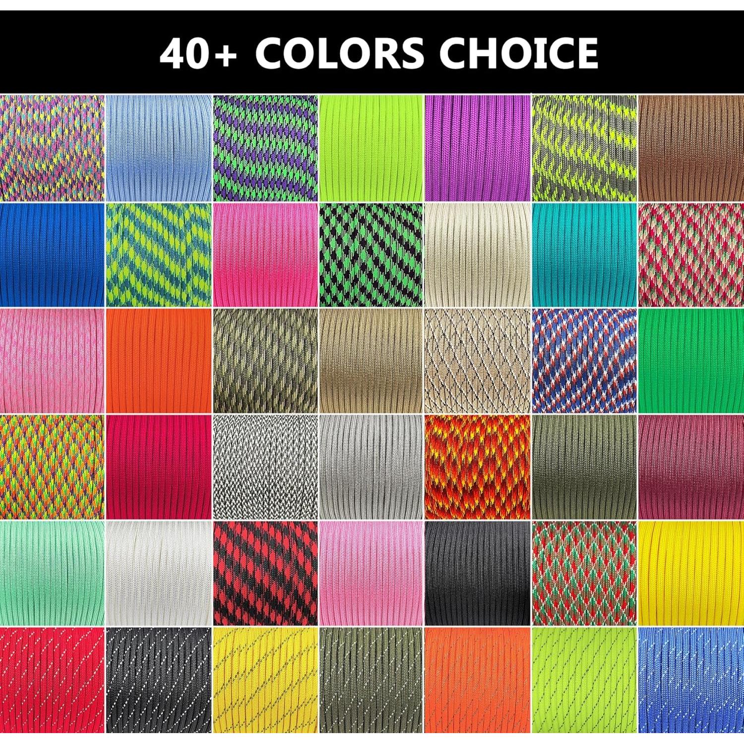 Cuerda Paracord 650lb LUYADIN 30.48m Nylon Azul 4mm