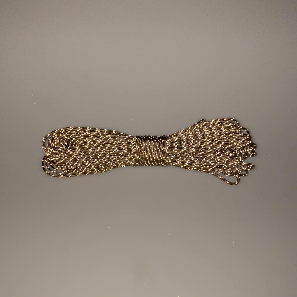 Cuerda Paracord Reflectante Fluorescente 1.75mm 19.81m Marrón