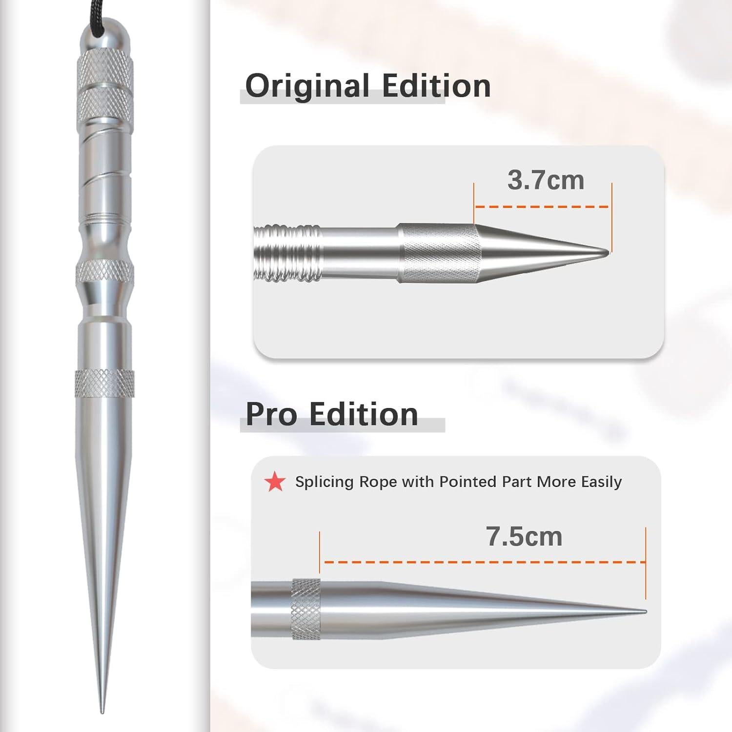 Herramienta de Nudos WILDAIR Marlin Spike Pro 17cm Plata