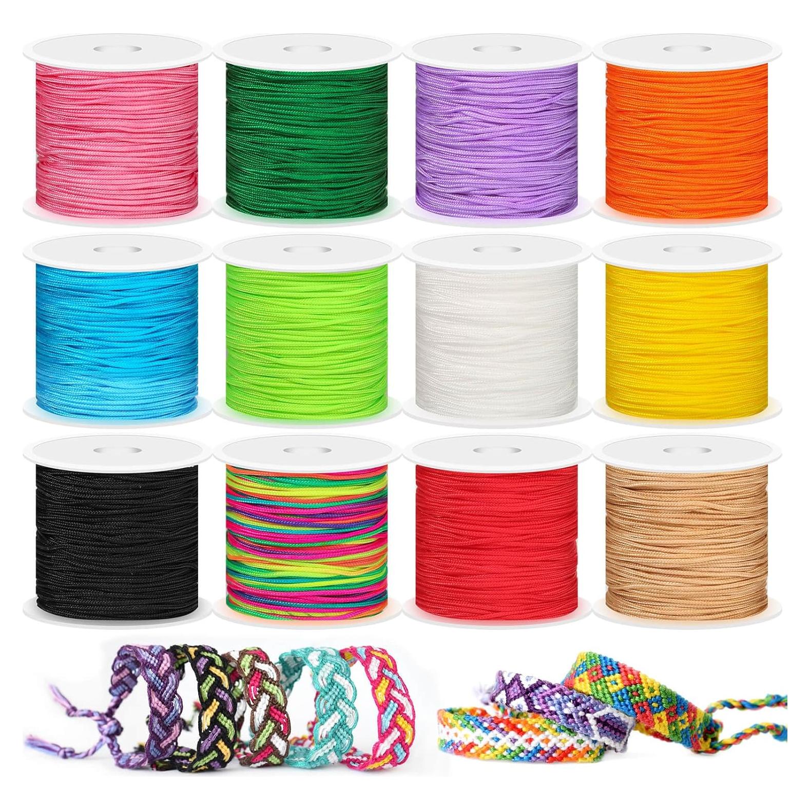 Hilo de Nylon Selizo 12 Rollos 1mm 13.72m Multicolor