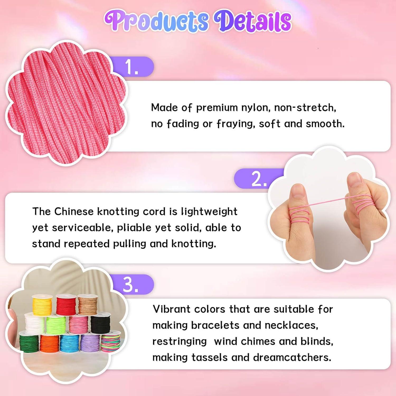 Hilo de Nylon Selizo 12 Rollos 1mm 13.72m Multicolor