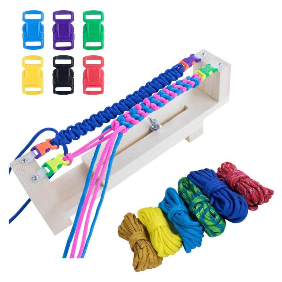 Kit Fabricación Pulseras Craft County - Jig Ajustable + 6 Paracord