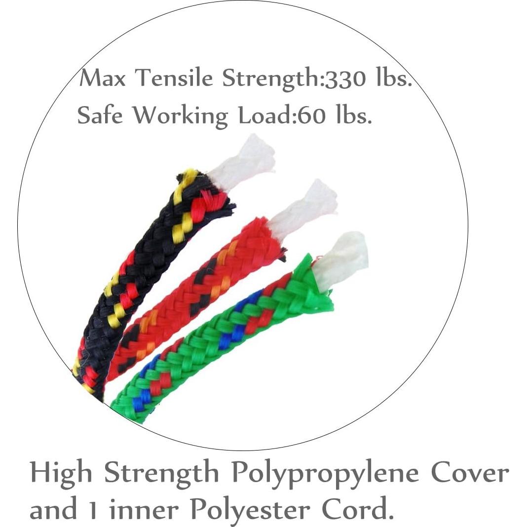 Cuerda de Nylon Trenzada Cenme 5mm x 30.48m Alta Resistencia