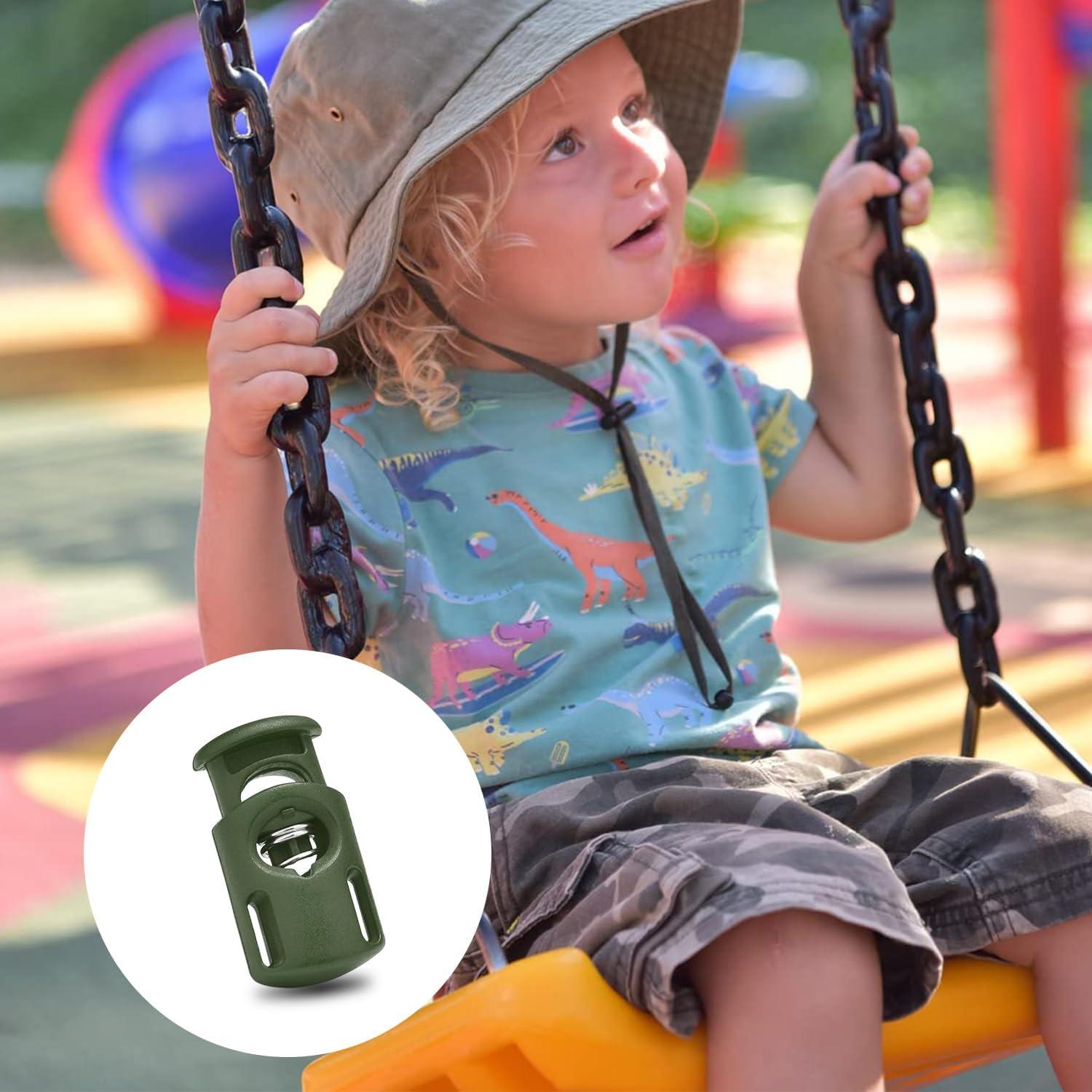 Cierres de Cuerda de Plástico 12pcs Mezcla de Colores 28x15mm