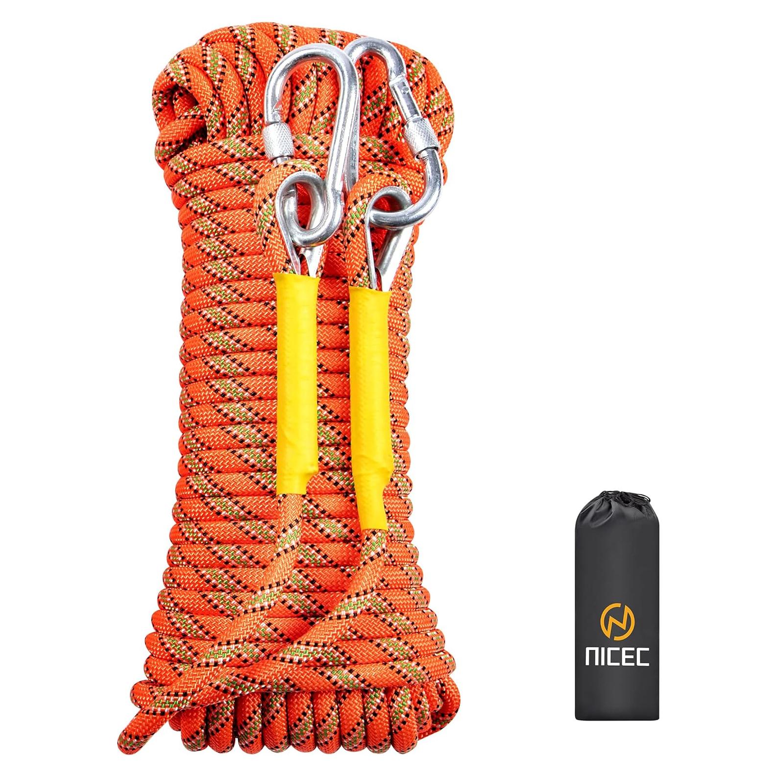 Cuerda de Escalada Nice C 10mm 10M Naranja - Rescate y Construcción