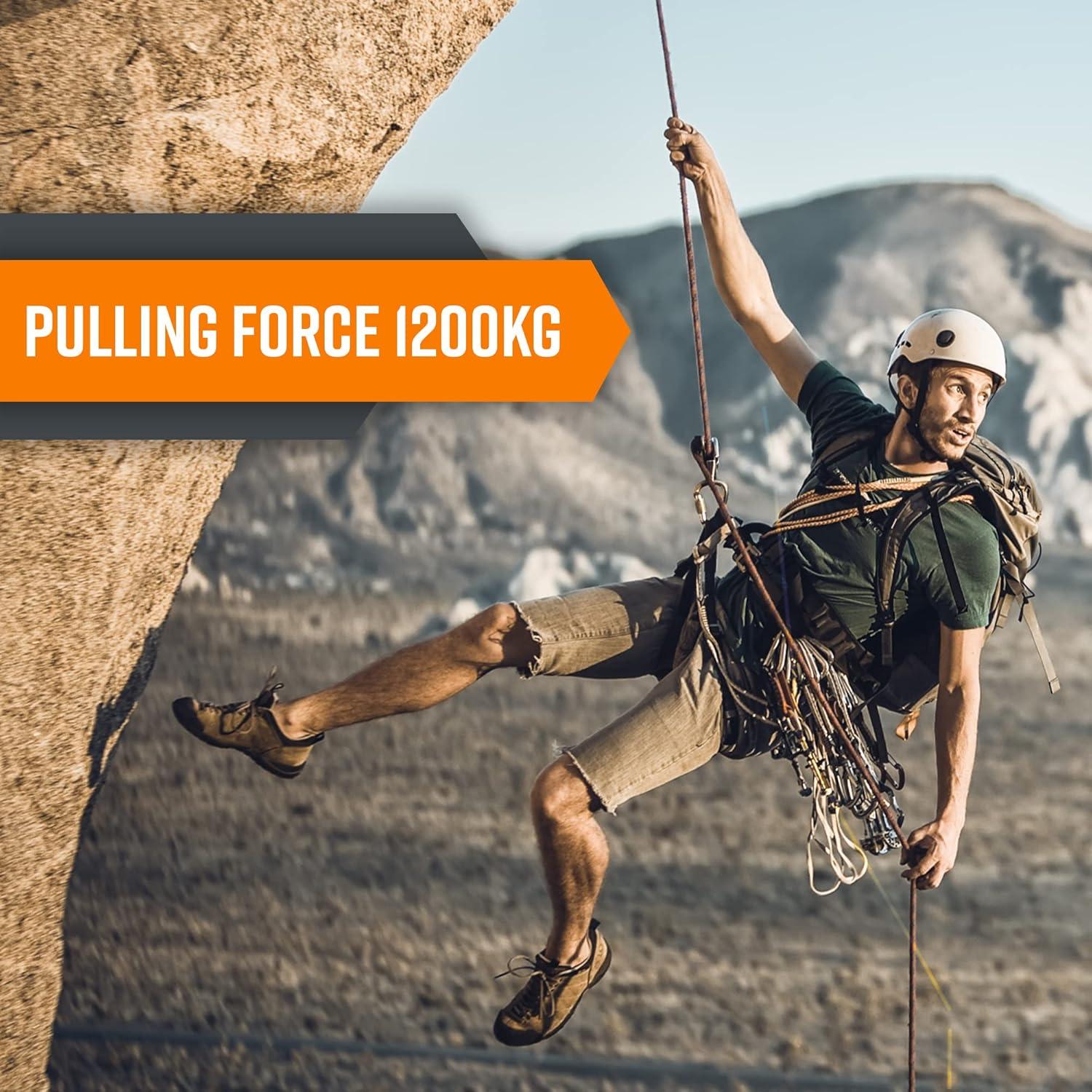 Cuerda de Escalada Nice C 10mm 10M Naranja - Rescate y Construcción