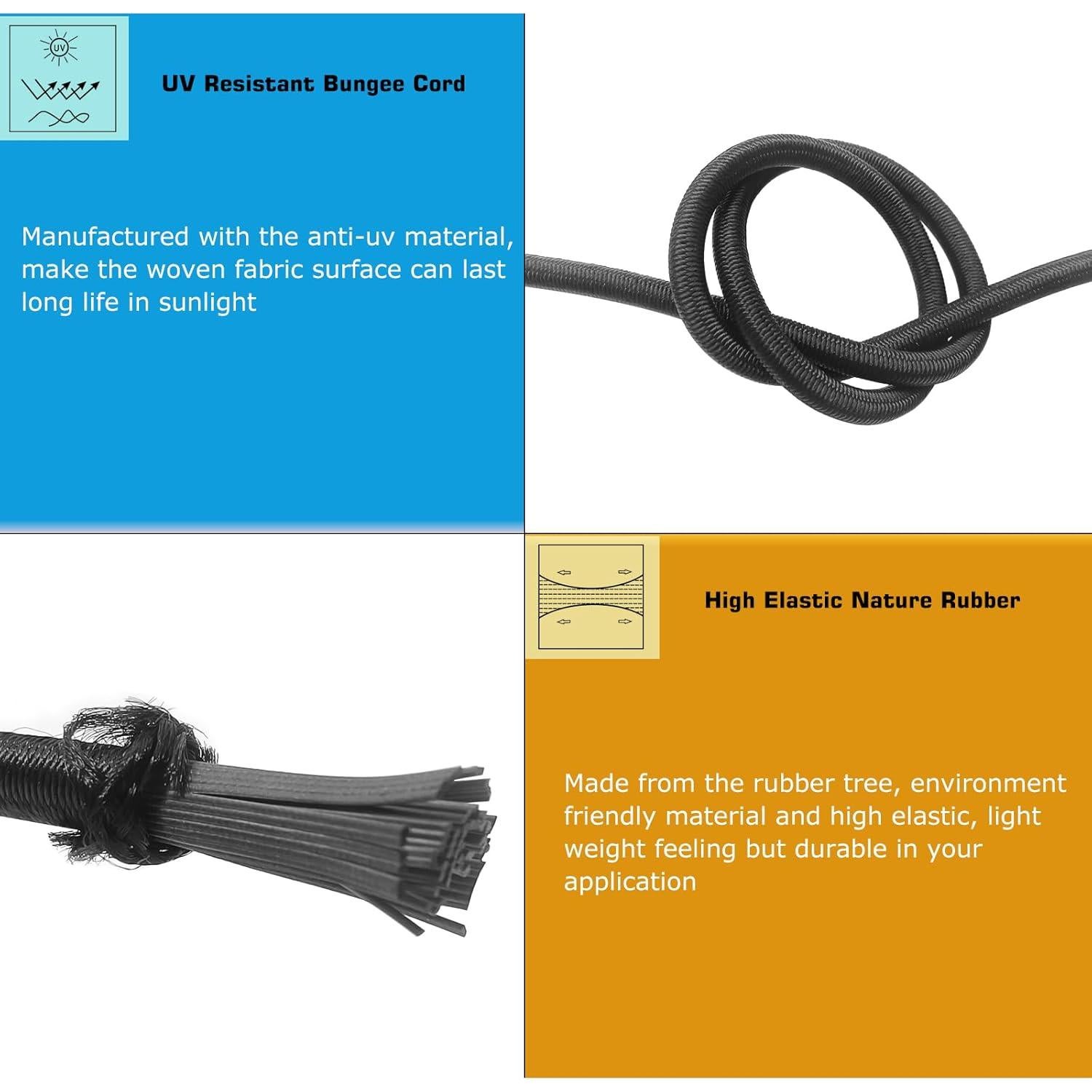 Cuerda elástica Bungee Joneaz 0.64 cm x 15.24 m negra