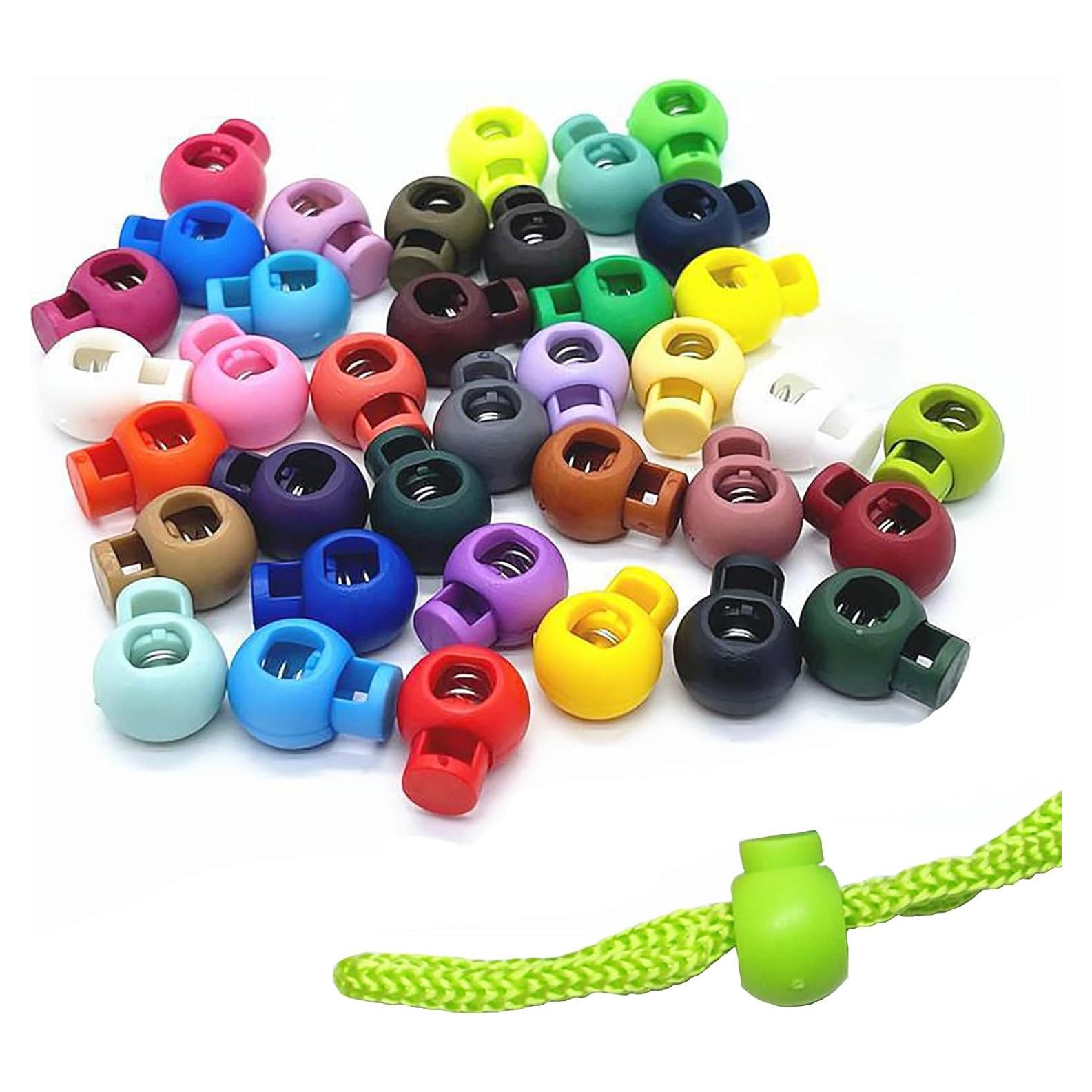 Cierres de Cuerda de Plástico Hysagtek 100 Pcs Multicolor