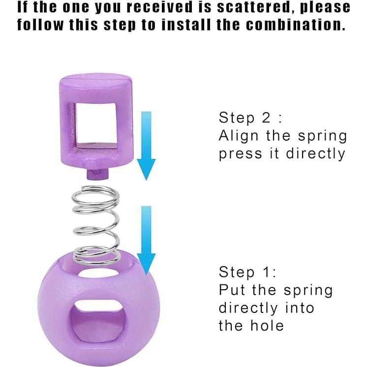 Cierres de Cuerda de Plástico Hysagtek 100 Pcs Multicolor