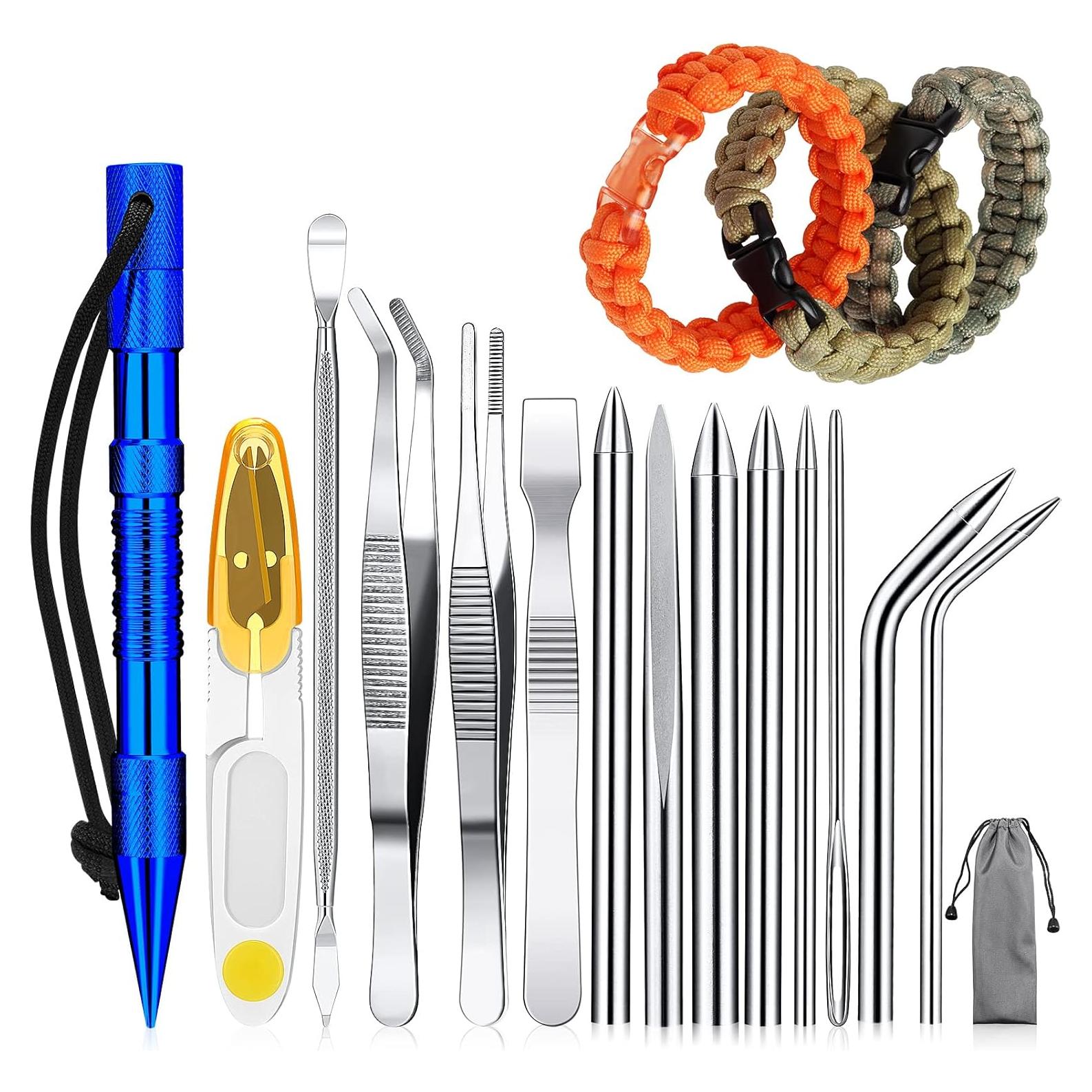 Juego de 14 Piezas de Agujas para Paracord Honoson - Acero Inoxidable